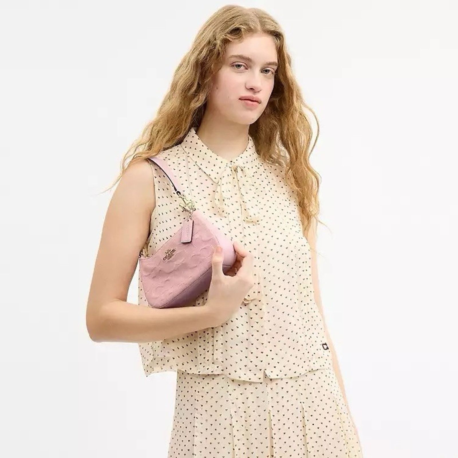 Coach NWT Coach Teri Mini Crossbody Bag Denim CFF97 Light Pink Size ONE SIZE - 10 Thumbnail