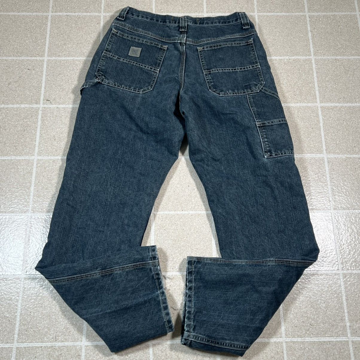 Lee Lee Dungarees Carpenter Jeans Fade Light Loose Wide Leg Y2K Size US 32 / EU 48 - 1 Thumbnail