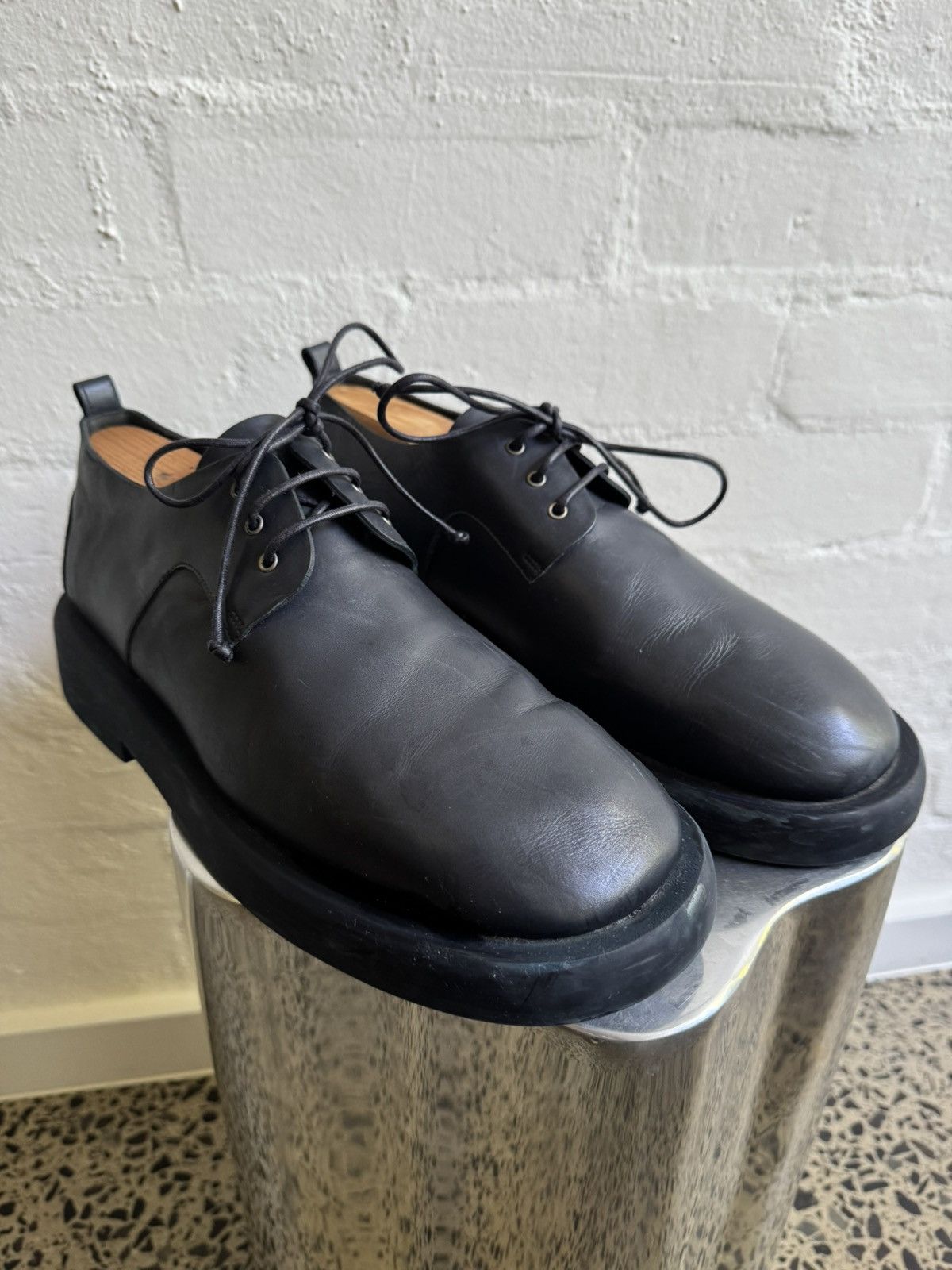 Marsell Gomme Derby Navy