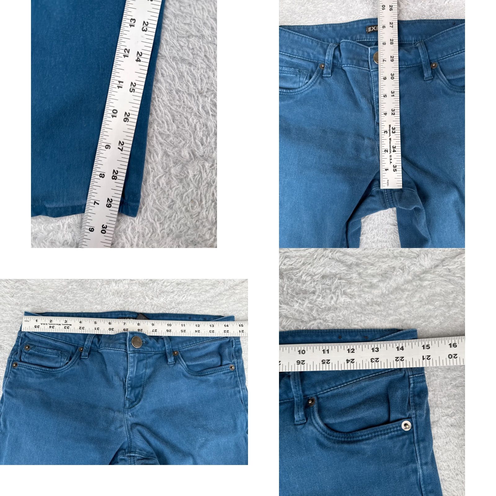 Express Express Jeans Womens Jeans 6 Blue Denim Skinny Low Rise Cotton Blend 29x30 Size 28" / US 6 / IT 42 - 8 Thumbnail