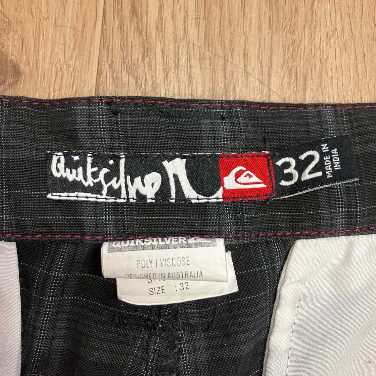 Quiksilver Vintage Y2K Quiksilver Blue & White Plaid Skater Pants Size US 32 / EU 48 - 5 Thumbnail