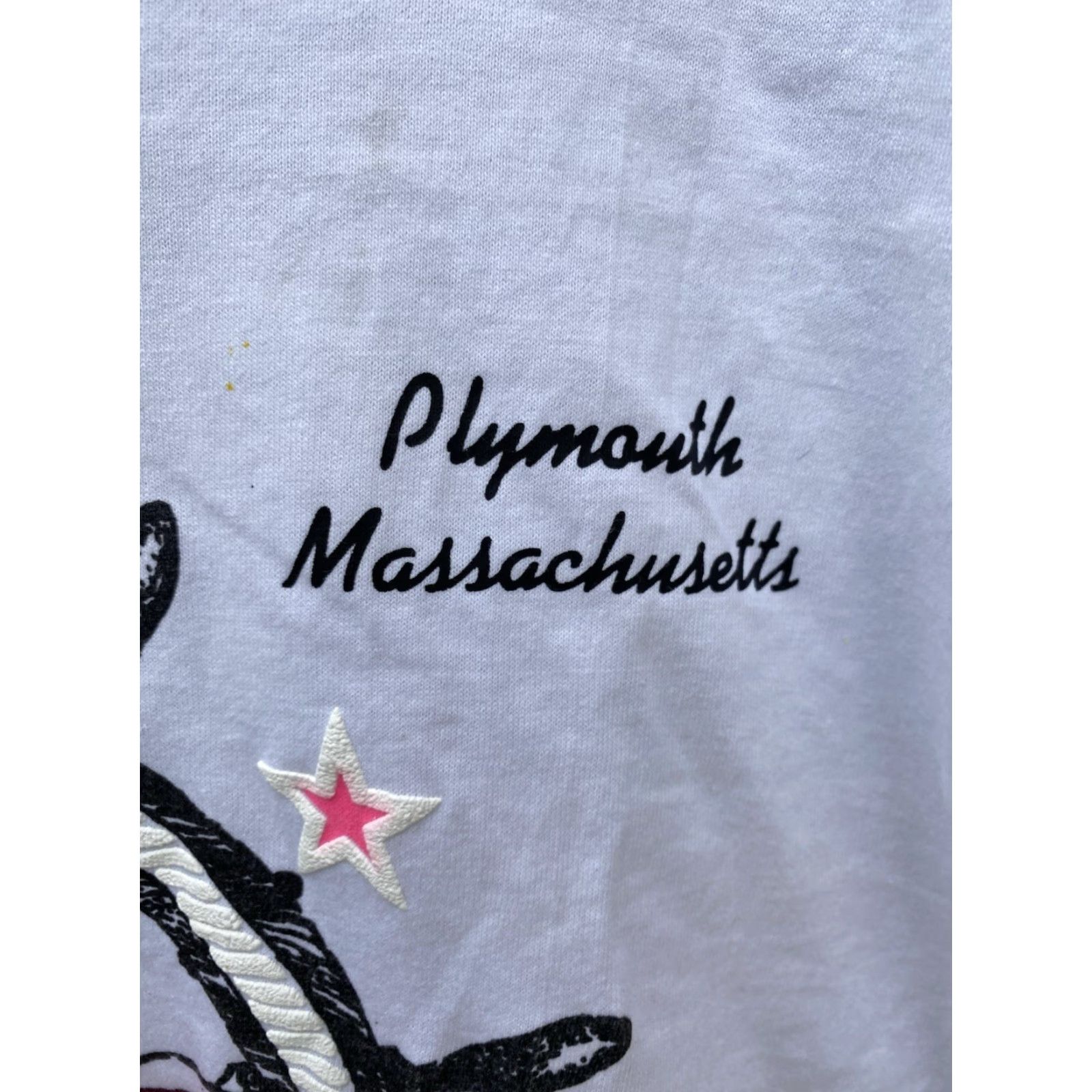 Nautica VINTAGE Bravo By Breakaway Inc T-Shirt Nautical White L Mens Plymouth Massachusetts Neon Graphics Tee Shirt Size US L / EU 52-54 / 3 - 5 Thumbnail