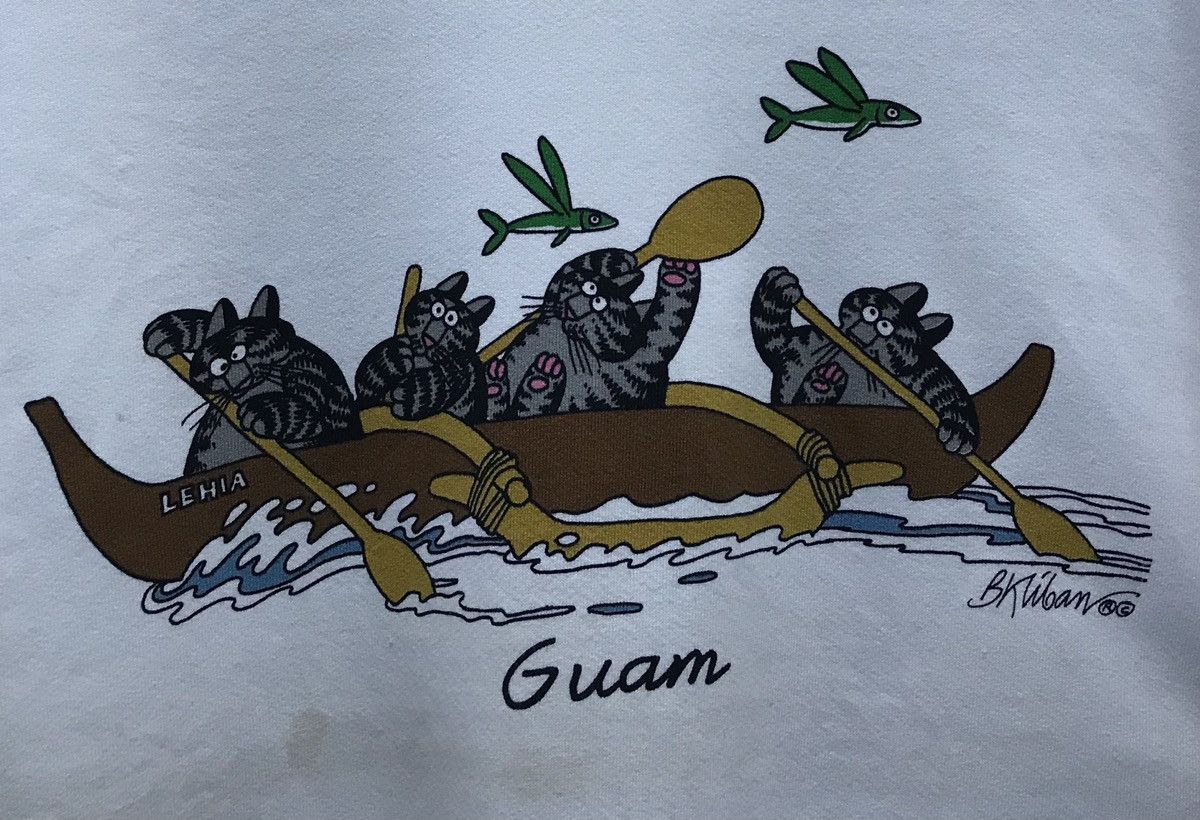 Vintage Vintage Crazy Shirts Hawaii B.Kliban Made In Usa Sweatshirt Size US S / EU 44-46 / 1 - 3 Thumbnail