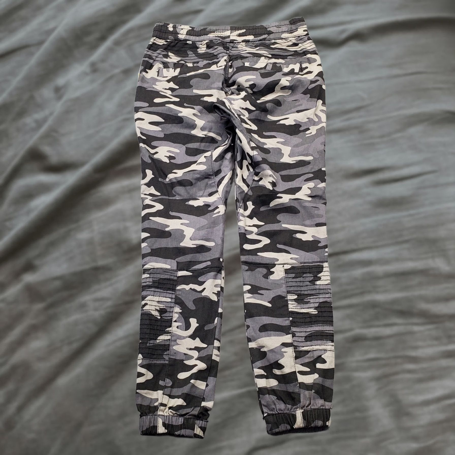 Ring Of Fire Ring Of Fire Mens Camouflage Moto Joggers Pants Size S Multicolor Stretch Drawstring Waist XSmall? Size US 29 - 1 Thumbnail