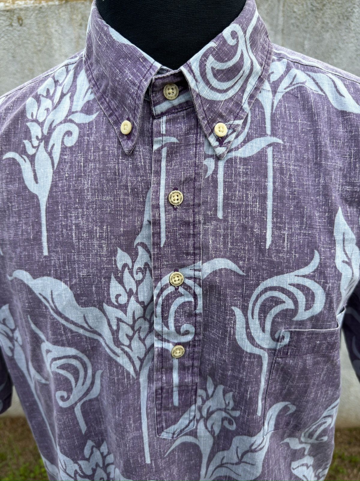 Reyn Spooner PreOwned Reyn Spooner Hawaiian Print Purple Men's XL Size US XL / EU 56 / 4 - 3 Thumbnail