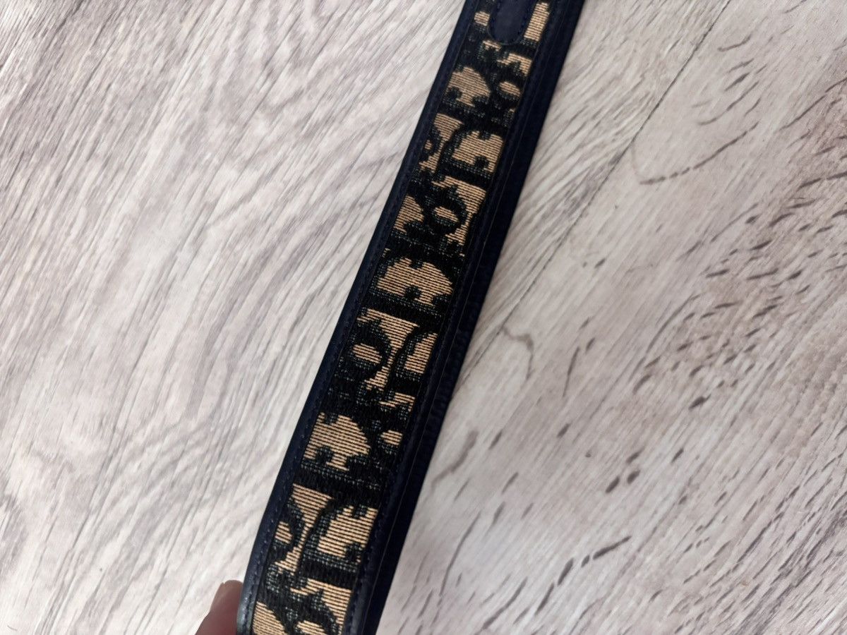 Dior Trotter Leather Belt With Pattern