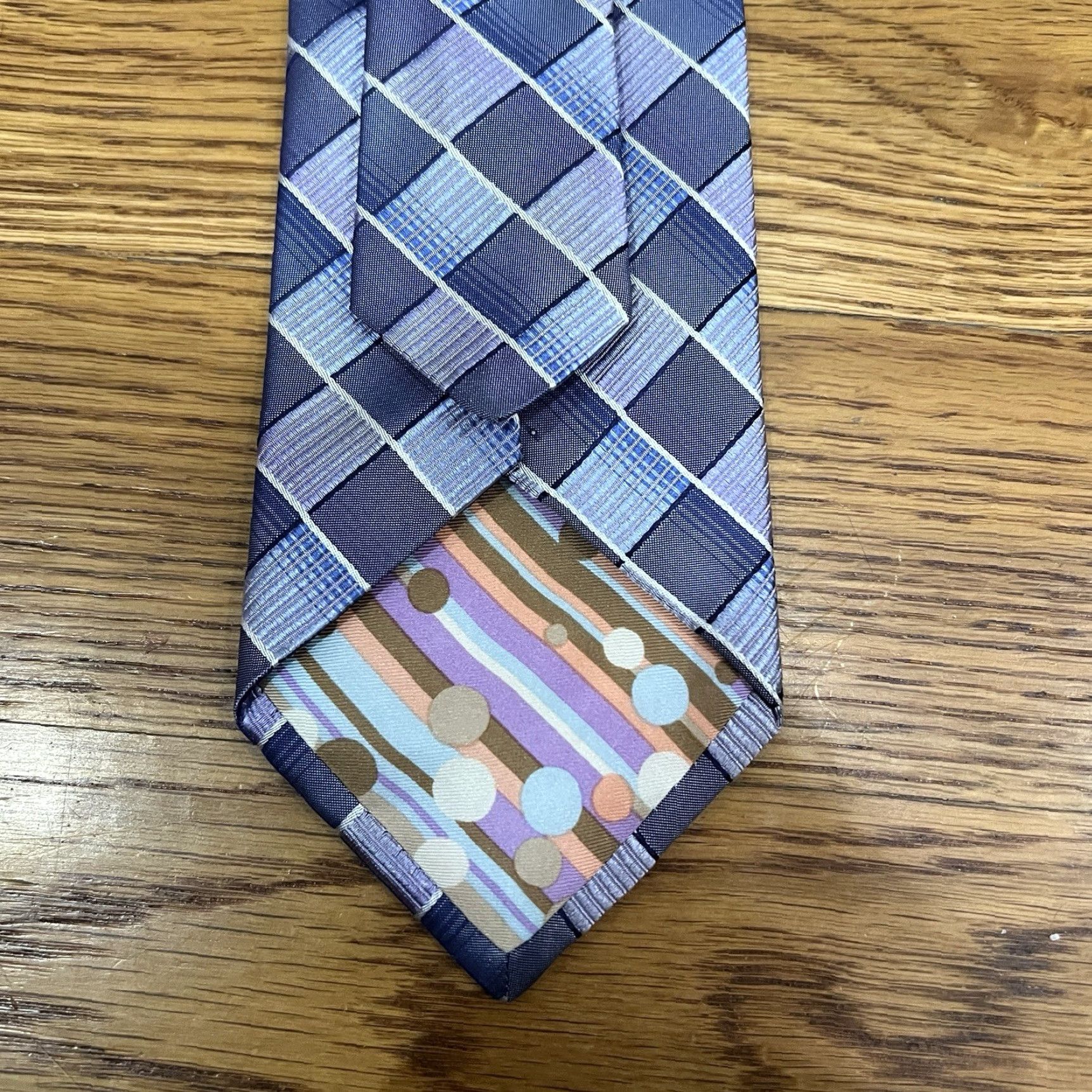 Ted Baker Ted Baker London Silk Tie Geometric Multicolor Classic Designer Mens Size ONE SIZE - 5 Thumbnail
