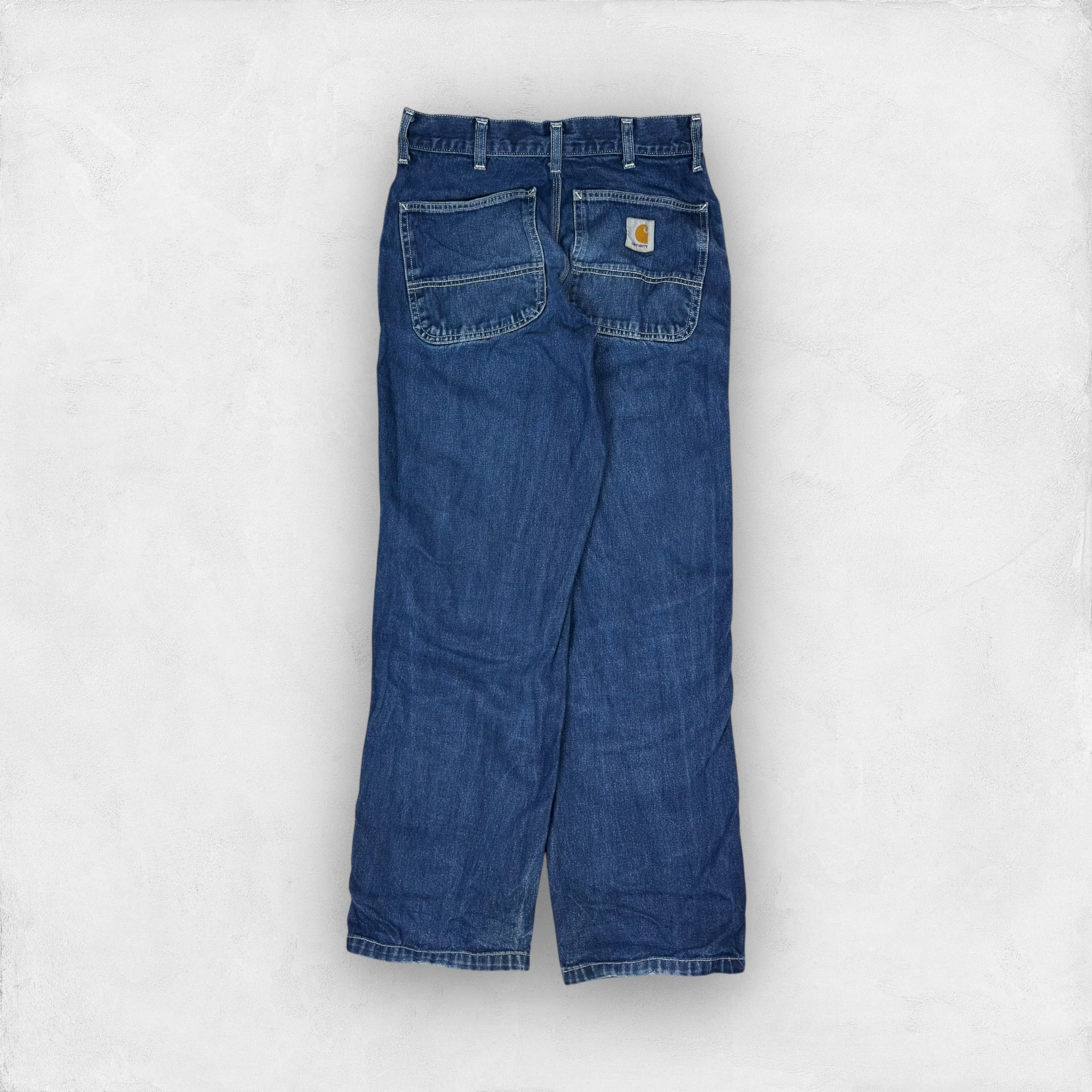 Carhartt Carhartt WIP Men Blue Cotton Straight Leg Simple Pants 29x32 Size US 29 - 1 Thumbnail