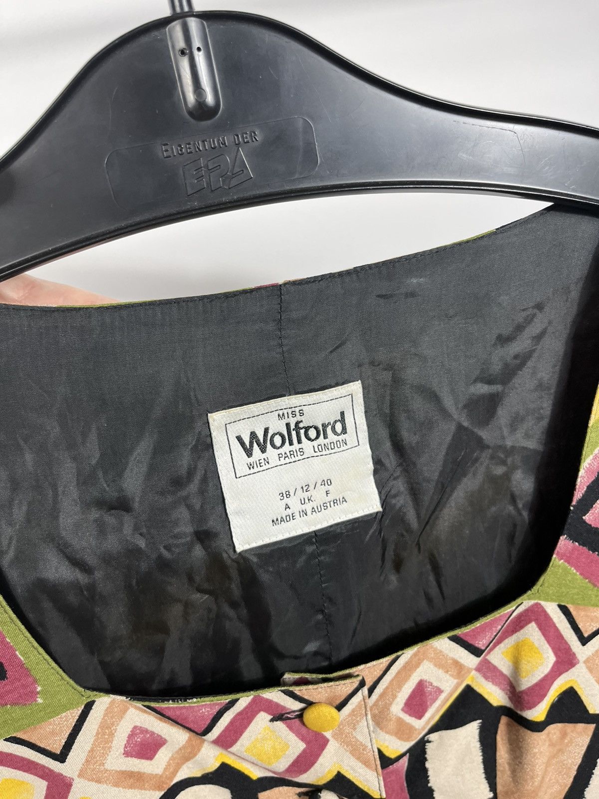 Wolford Wolford Vintage Abstract Blouse UK 12 Made in Austria Size M / US 6-8 / IT 42-44 - 4 Thumbnail