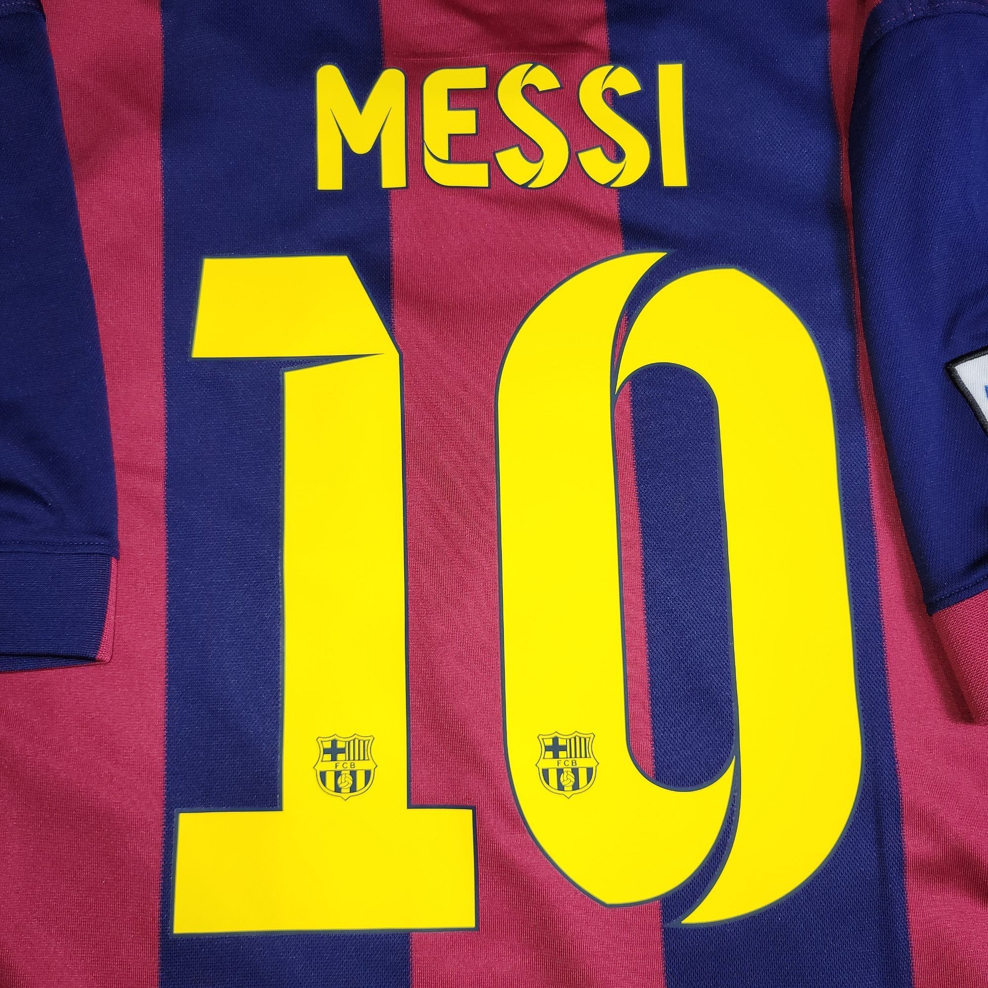 Nike Messi Barcelona 2014 2015 TREBLE SEASON Soccer Jersey XL Size US XL / EU 56 / 4 - 5 Thumbnail