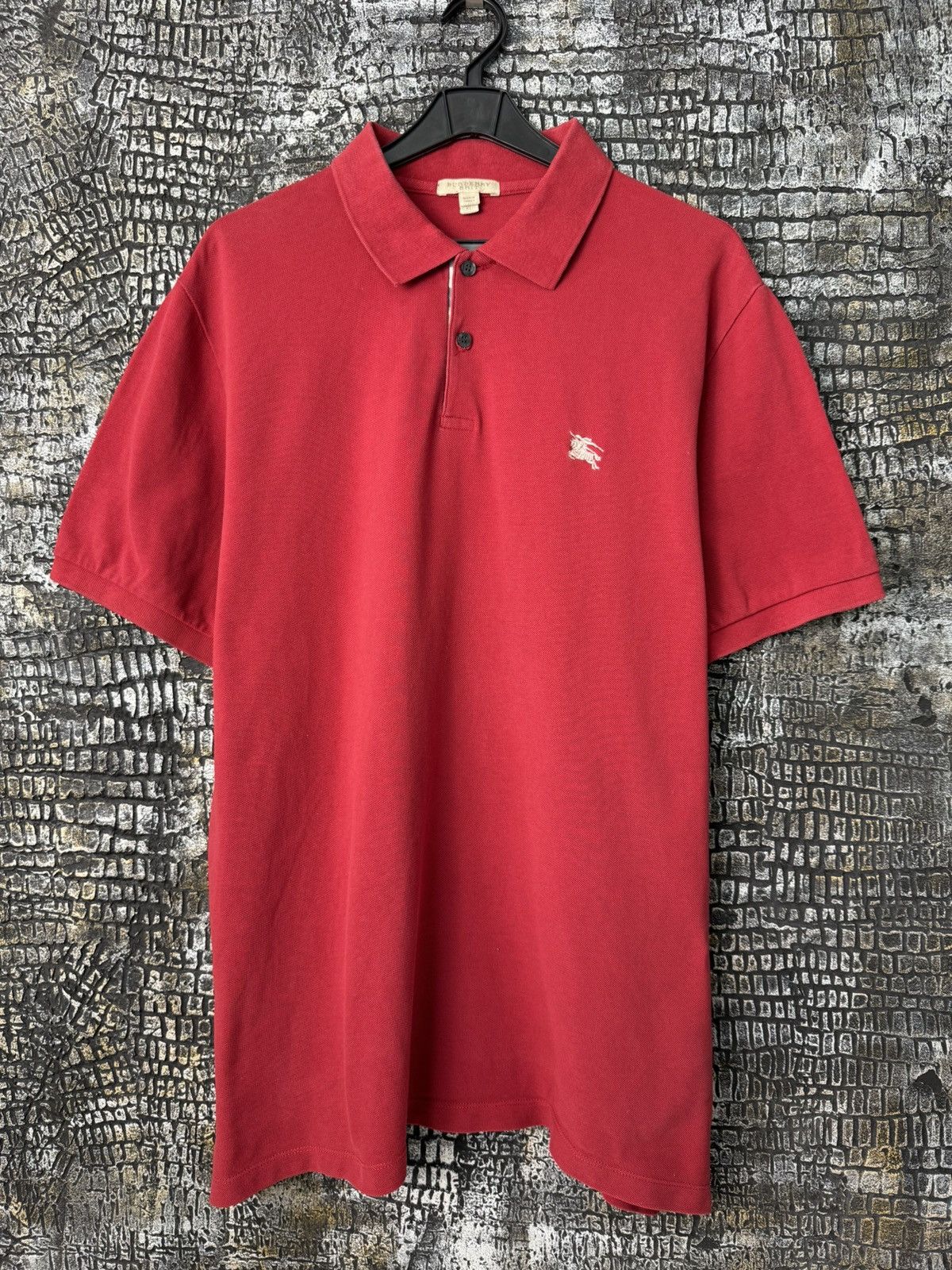 Burberry Vintage Burberry Polo T-shirt Logo Size US XL / EU 56 / 4 - 5 Thumbnail