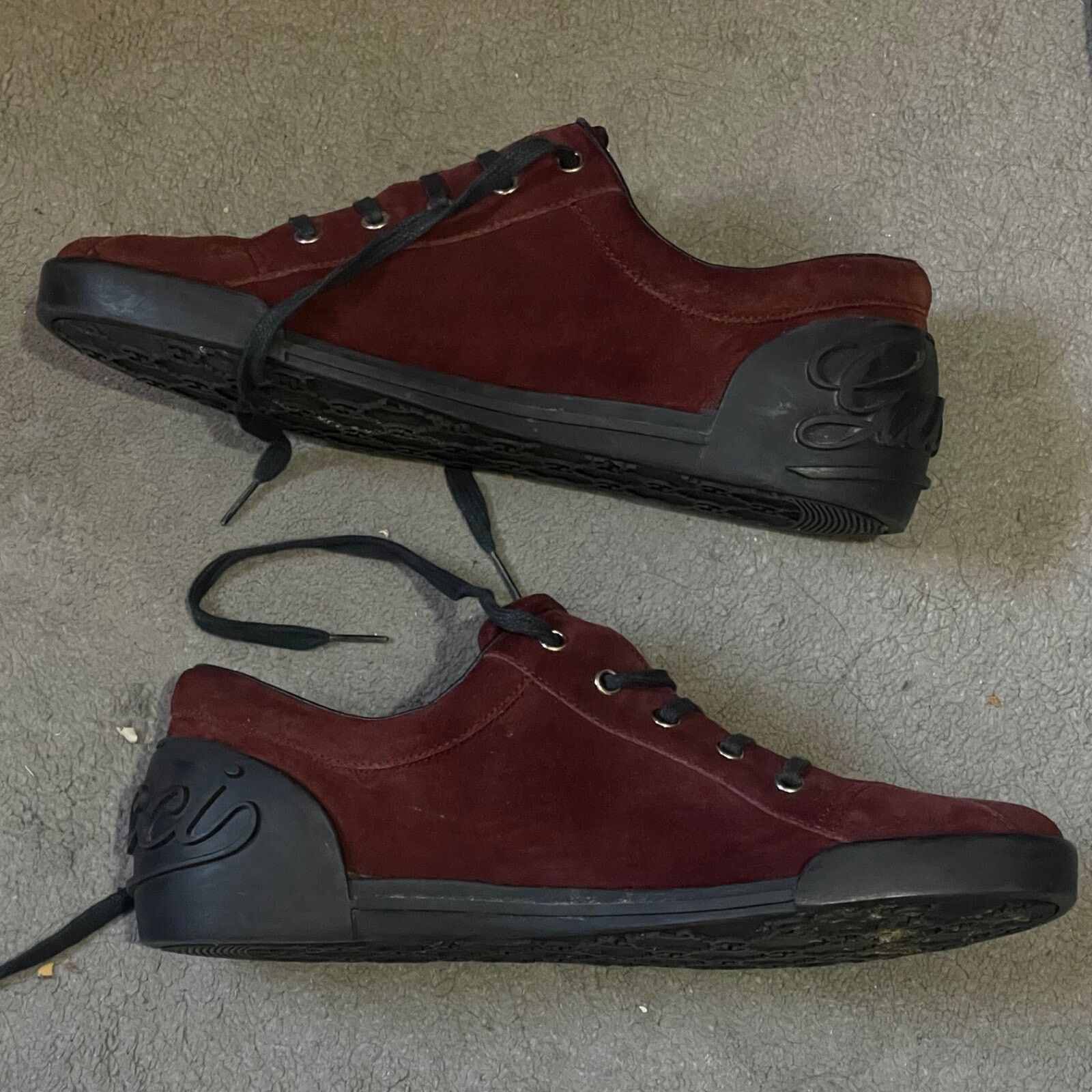 Gucci Gucci Sneakers Low-Top Trainers logo shoes suede leather Size US 7.5 / EU 40-41 - 3 Thumbnail
