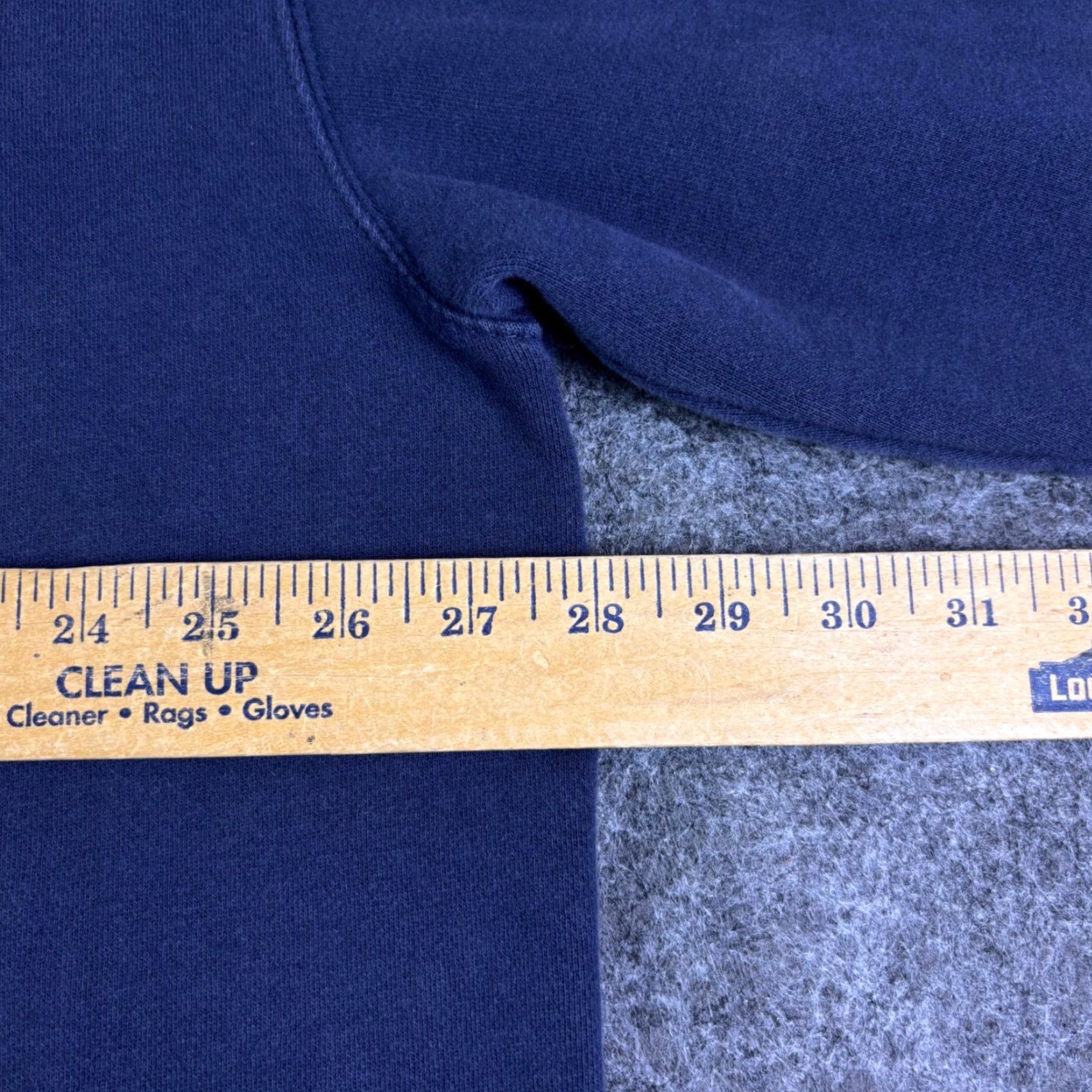 Chaps VINTAGE Chaps Denim Hoodie Mens 2XL Navy Blue Embroidered Logo Sweatshirt 90s Pullover Hooded Heavyweight Size US XXL / EU 58 / 5 - 3 Thumbnail