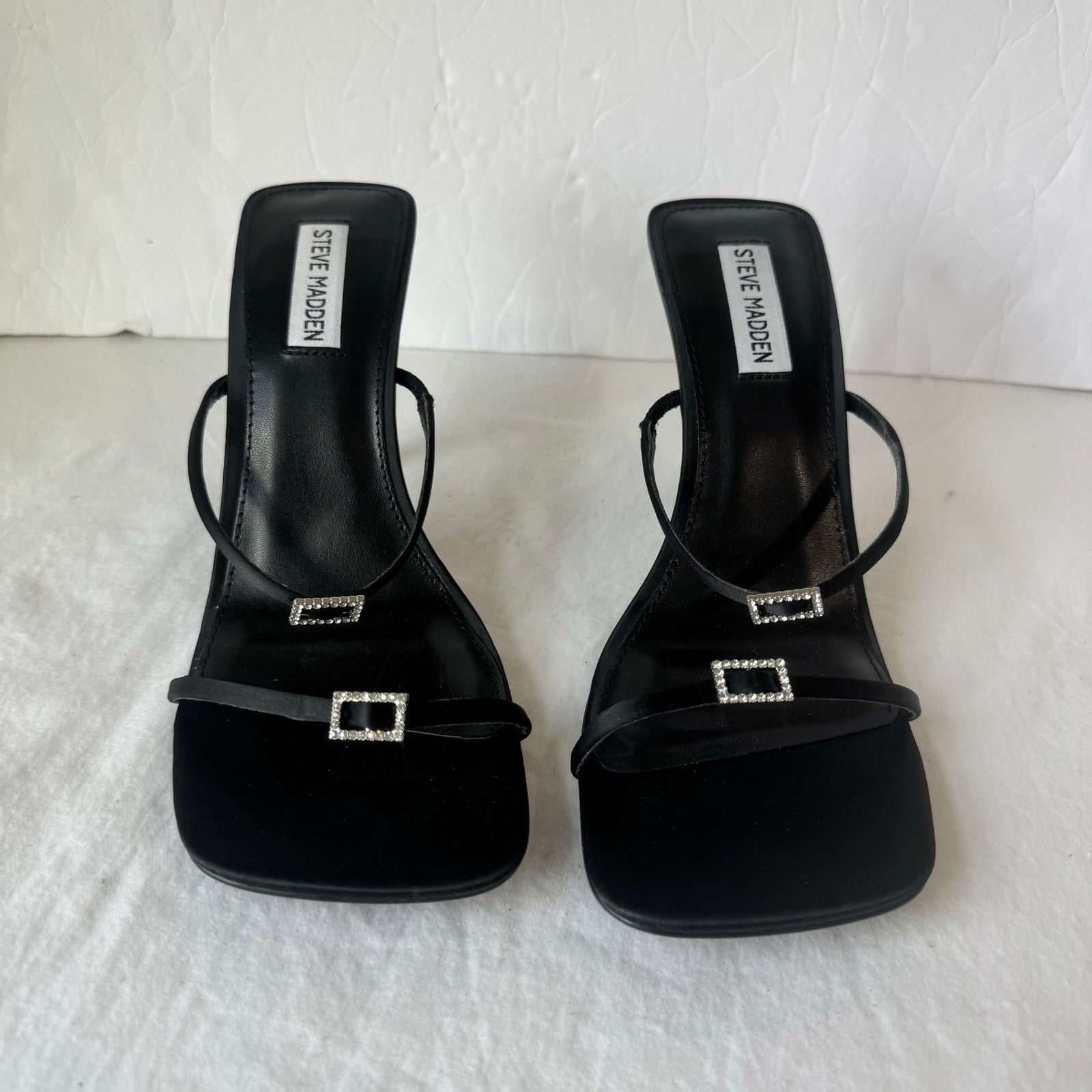 Steve Madden NEW Steve Madden Women's Aislinn Heels Sandals 9.5 Black Size US 9.5 / IT 39.5 - 2 Thumbnail