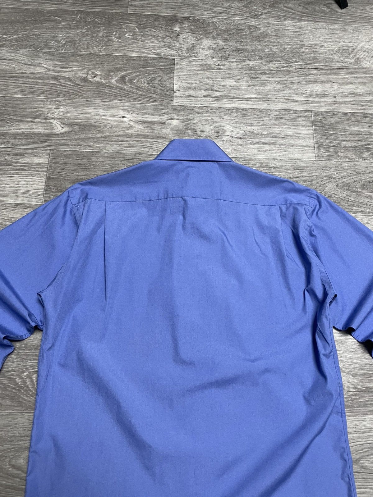 Yves Saint Laurent Vintage Yves Saint Laurent YSL Blue Long Sleeve Shirt Button Size US L / EU 52-54 / 3 - 18 Thumbnail