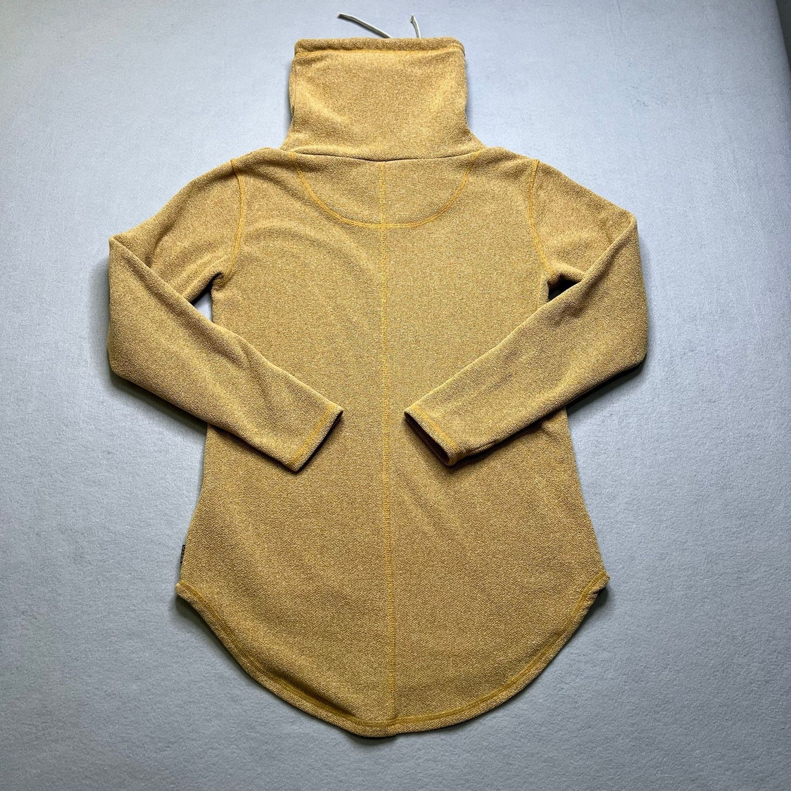 Vintage Deso Hoodie Womens Medium Mustard Cowl Neck Made in USA boho Size M / US 6-8 / IT 42-44 - 6 Thumbnail