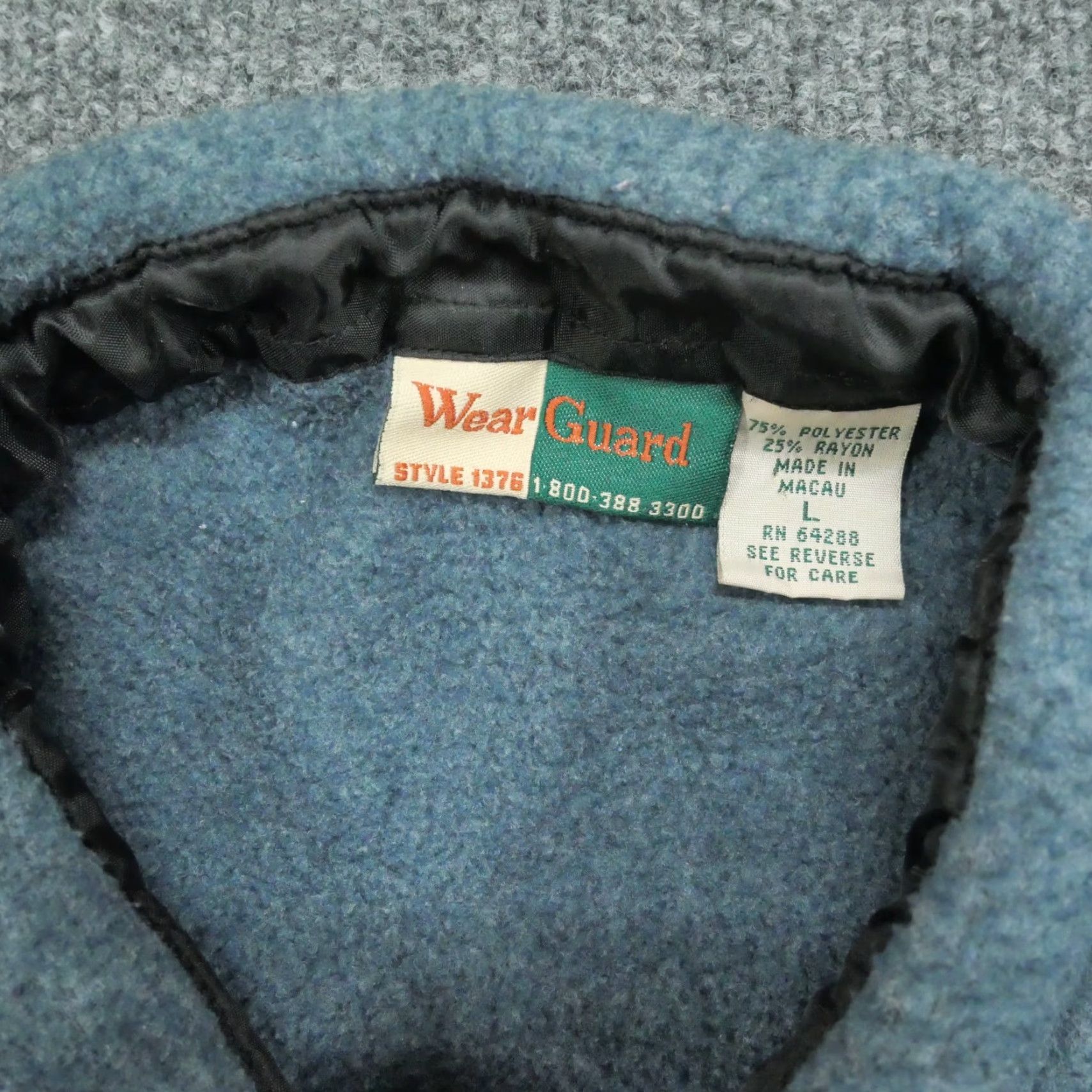 Vintage VINTAGE Wear Guard Arm & Hammer Shirt Adult Large Blue Fleece Button Up Size US L / EU 52-54 / 3 - 4 Thumbnail