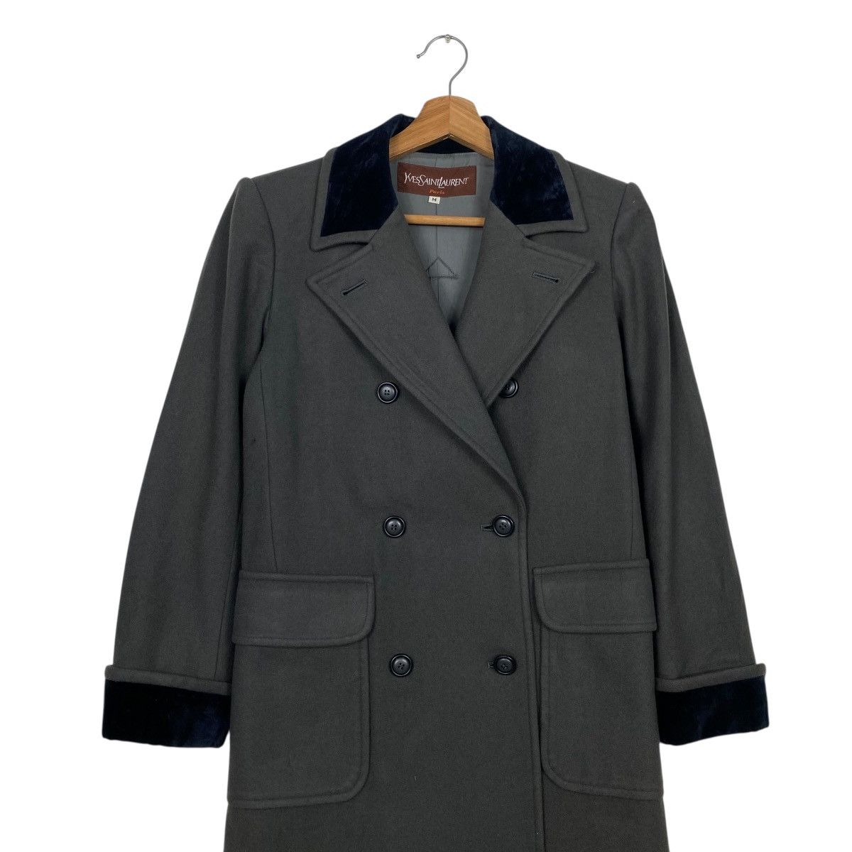 Yves Saint Laurent Yves Saint Laurent double breasted longcoat Size M / US 6-8 / IT 42-44 - 3 Thumbnail
