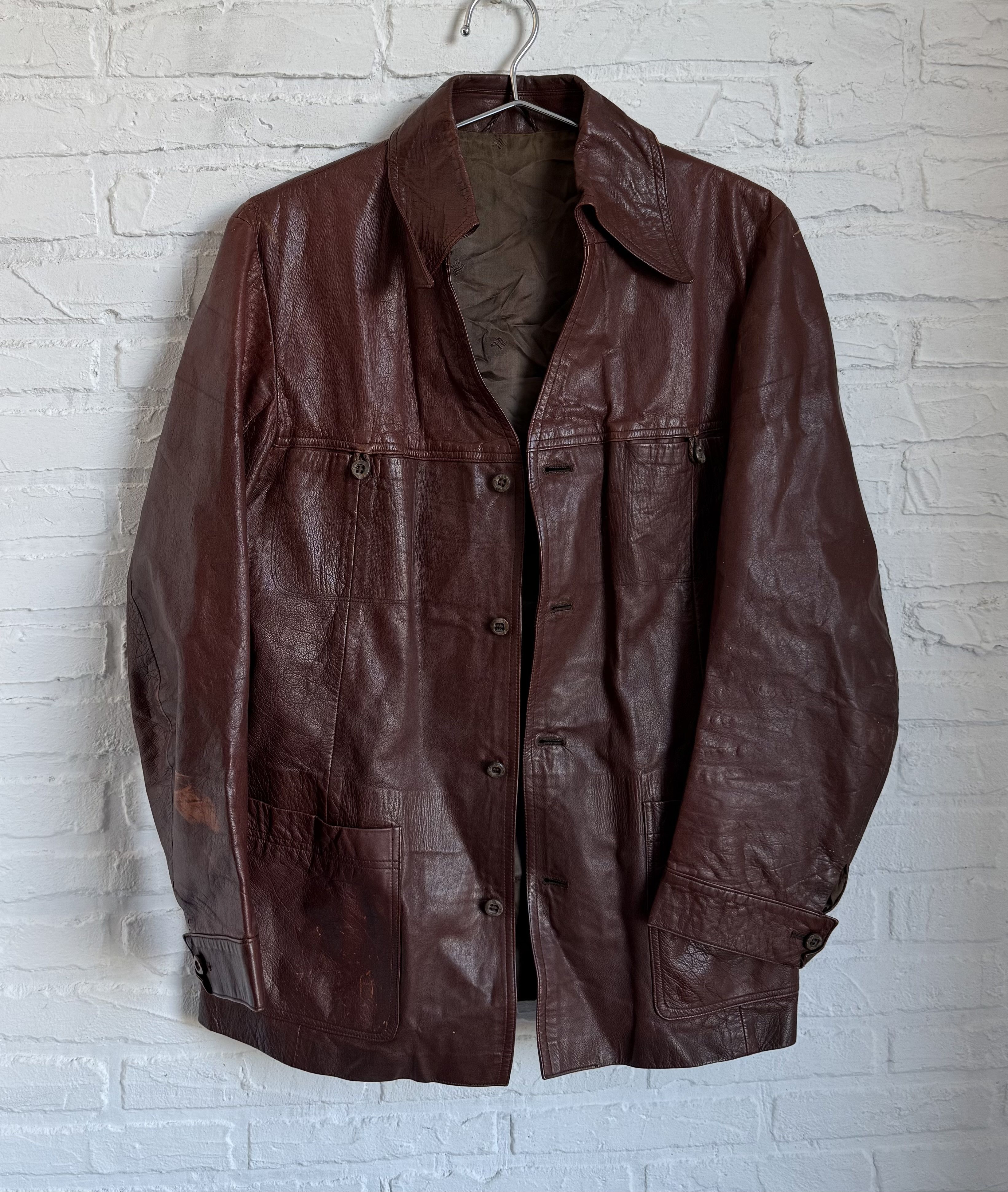 Lewis Leathers Vintage 1970s Fink of Northampton British Leather jacket Size US S / EU 44-46 / 1 - 2 Thumbnail