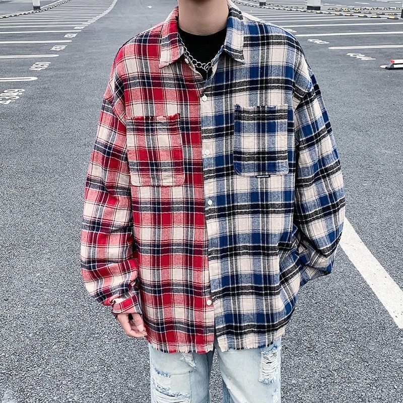 Street Japanese 2 Color Blocked Loose