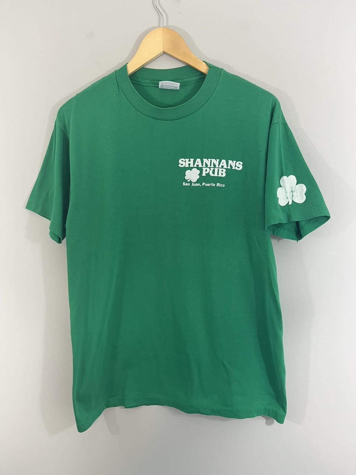 Vintage Single Stitch Vintage Puerto Rico Irish Faded Tee Size US L / EU 52-54 / 3 - 1 Thumbnail