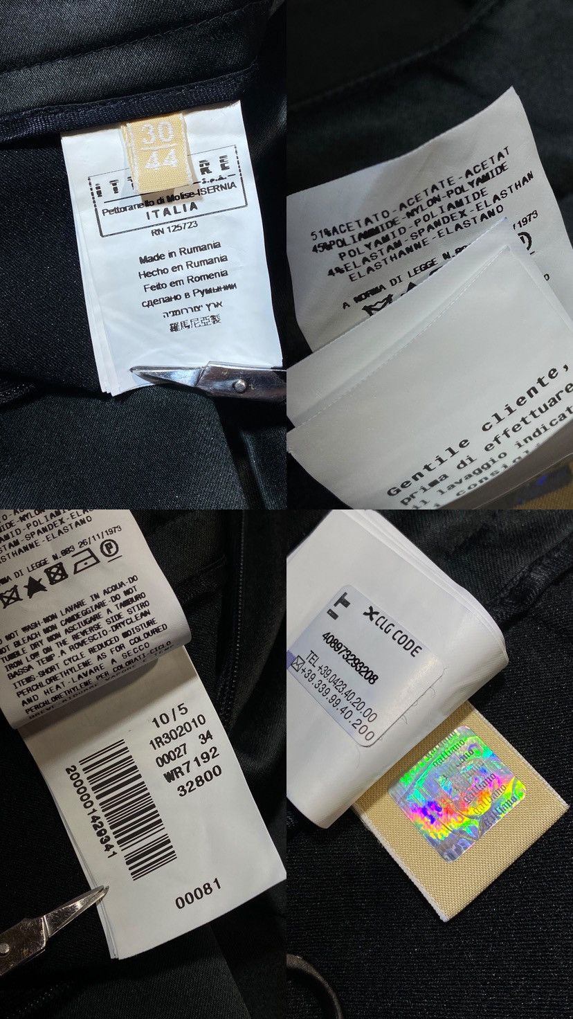 John Galliano Galliano Black Acetate Nylon Slim Pants Size 30" / US 8 / IT 44 - 23 Thumbnail