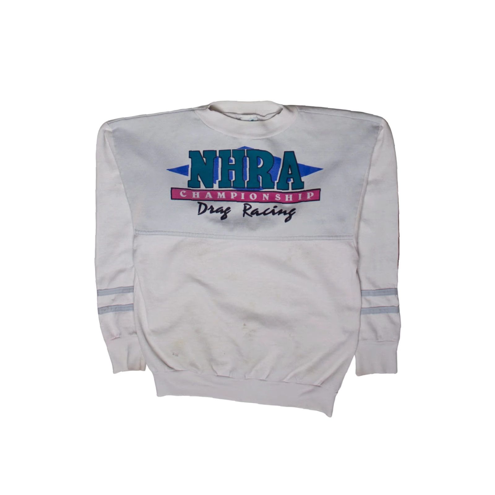 Vintage VINTAGE NHRA Championship Drag Racing Sweatshirt NHRA Mens Medium Grey 1990s Alore Sweatshirt Size US M / EU 48-50 / 2 - 2 Thumbnail