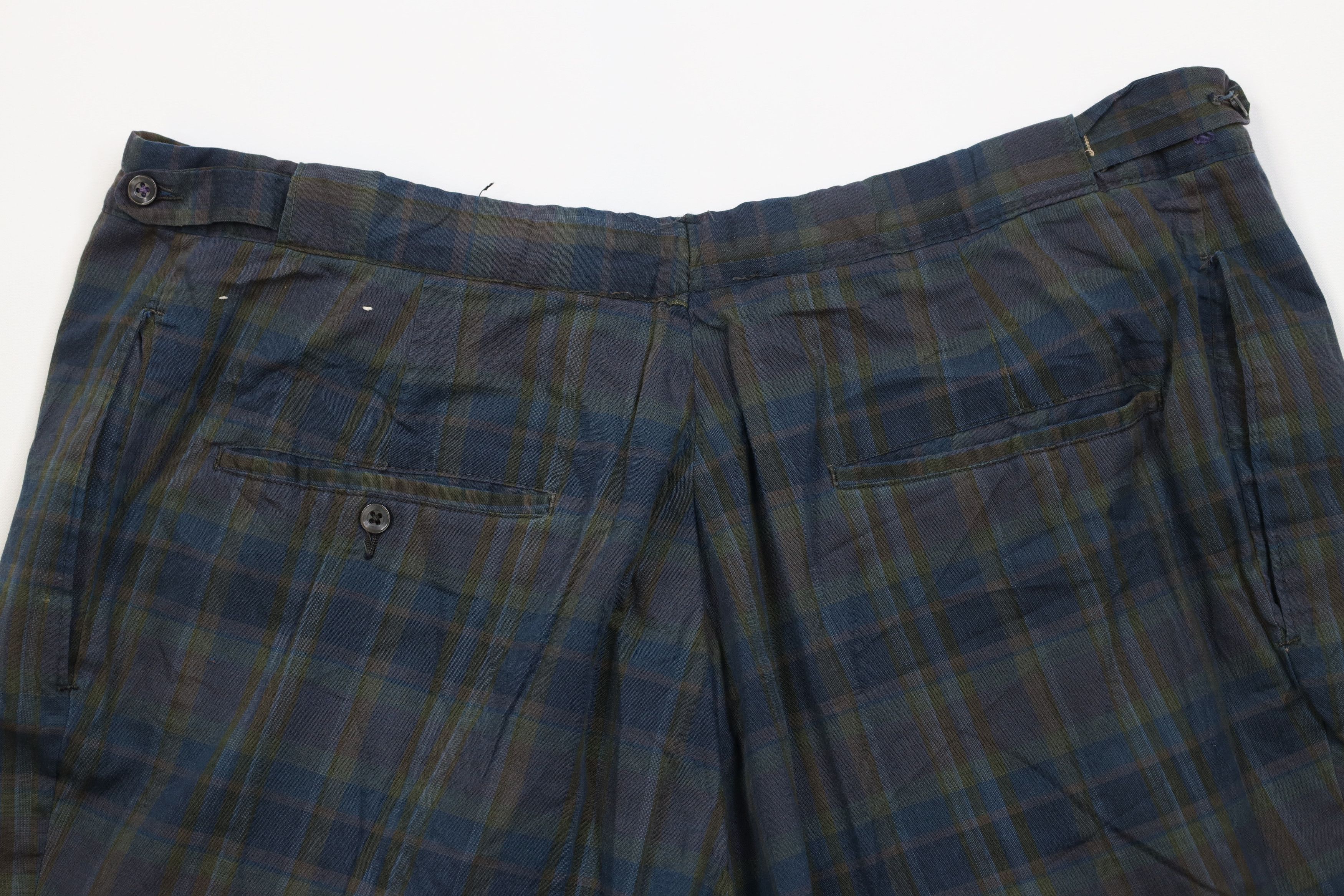 Vintage Vintage 50s Streetwear Madras Lightweight Chino Shorts USA Size US 38 / EU 54 - 9 Thumbnail