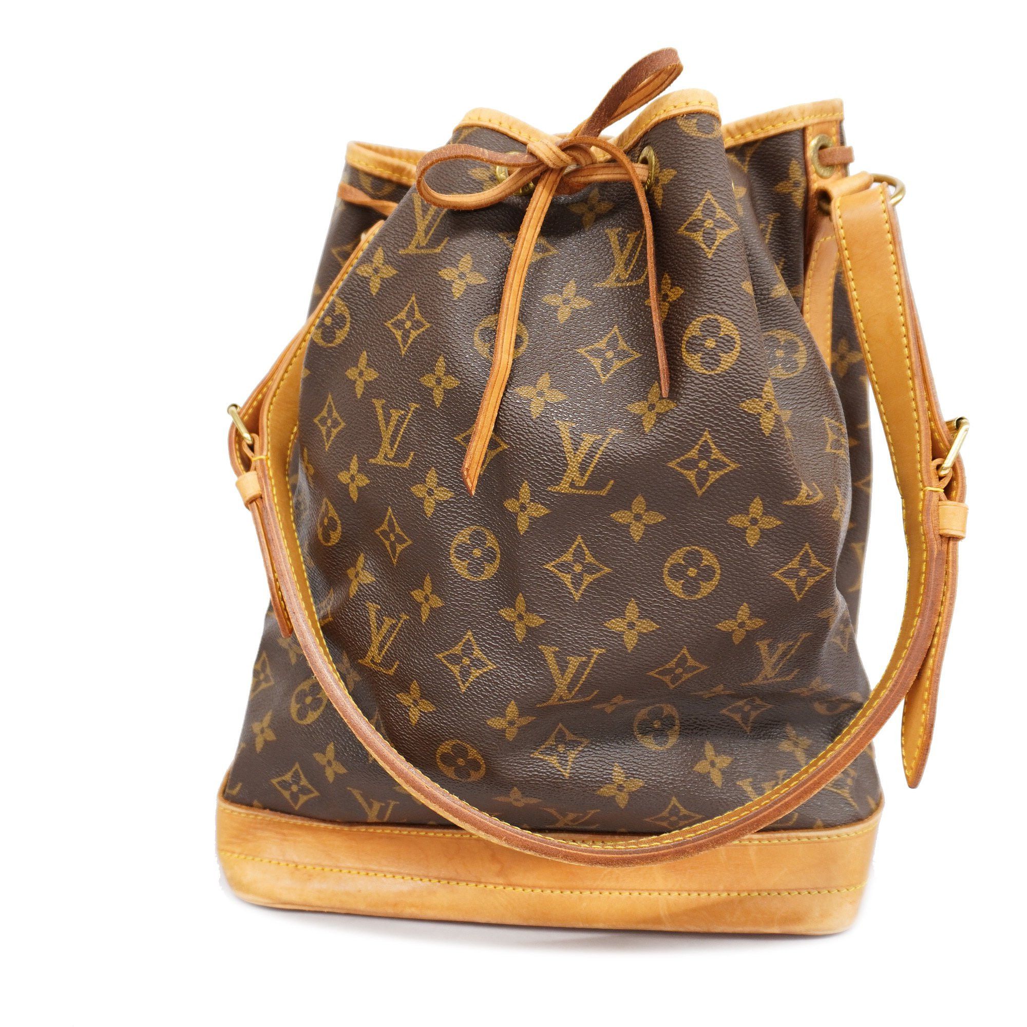 Louis Vuitton Noe GM Shoulder Bag Drawstring M42224 Monogram Brown