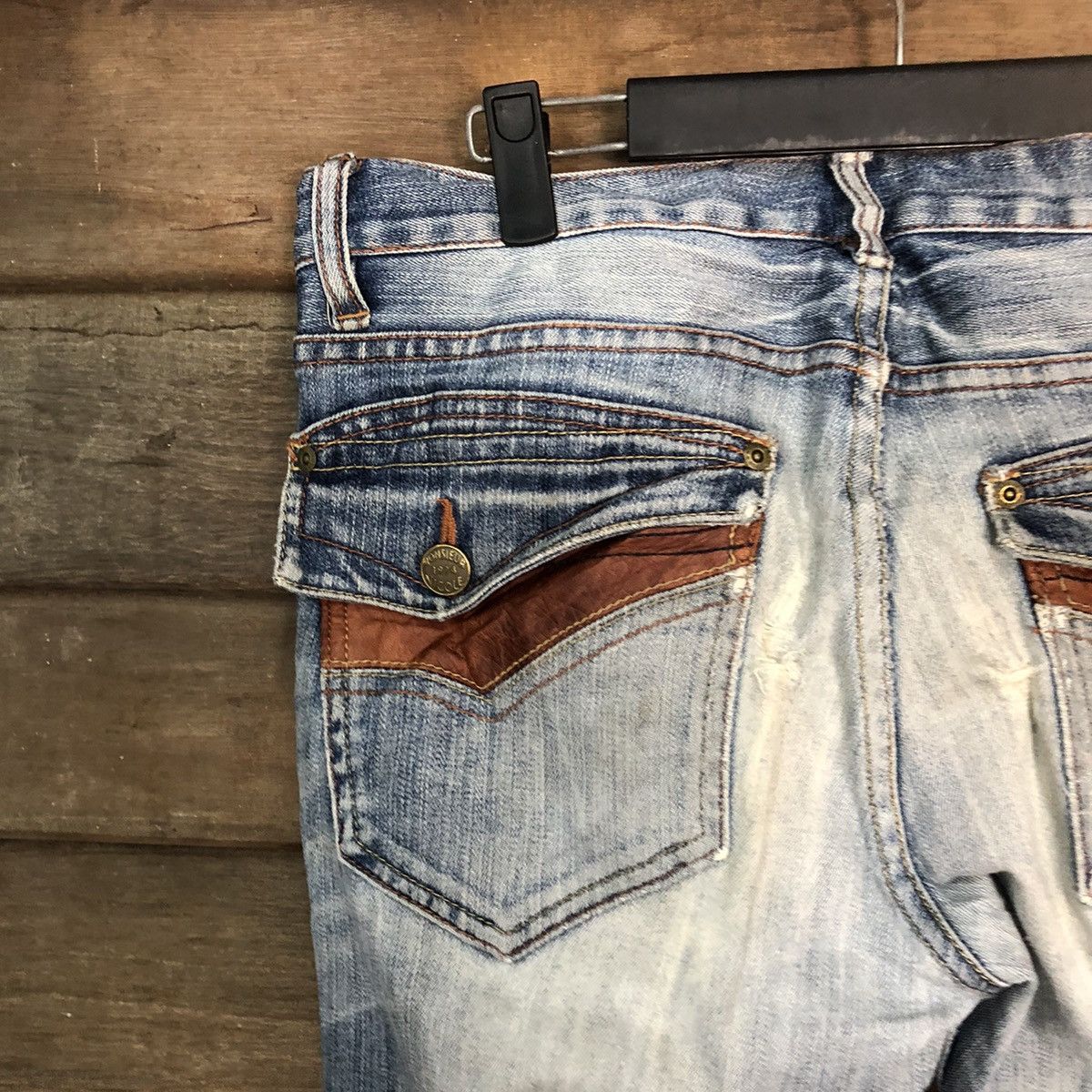 Japanese Brand Monsieur Nicole Blue Distressed Denim Pants #7330 Size 32" / US 10 / IT 46 - 16 Thumbnail