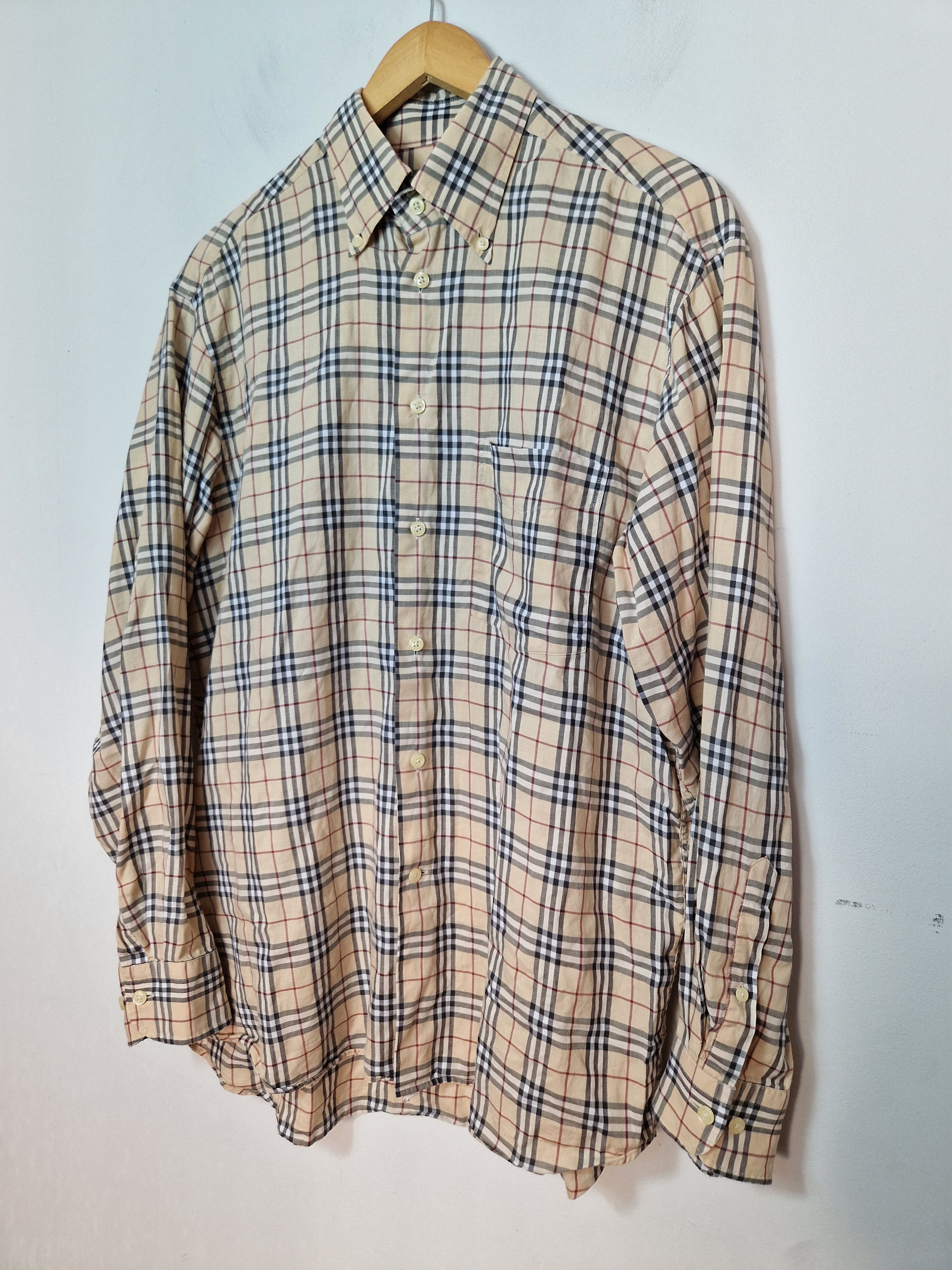 Burberry × Vintage Burberry nova check fullprint shirt Size US L / EU 52-54 / 3 - 2 Thumbnail