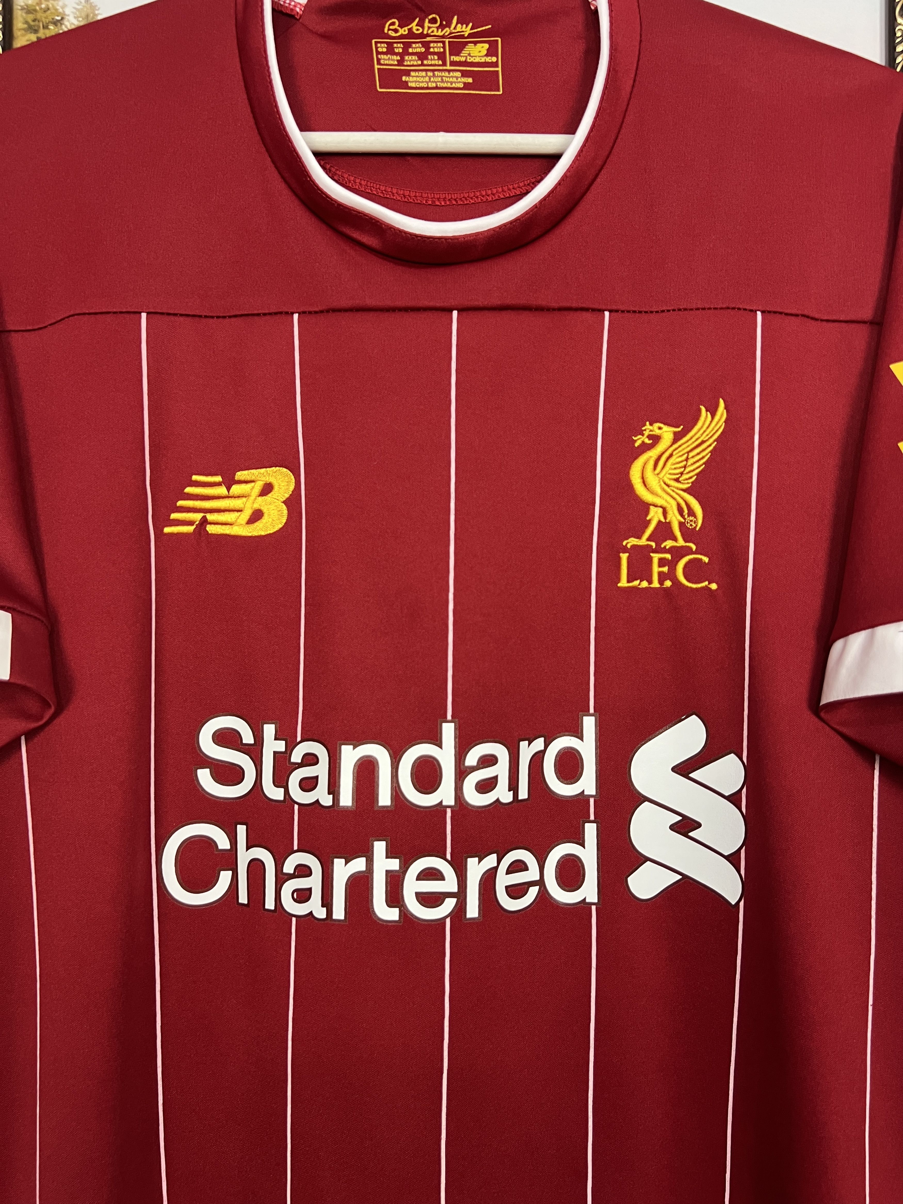 New Balance Liverpool Home football shirt 2019 Soccer Red Jersey Mens Size US XXL / EU 58 / 5 - 3 Thumbnail