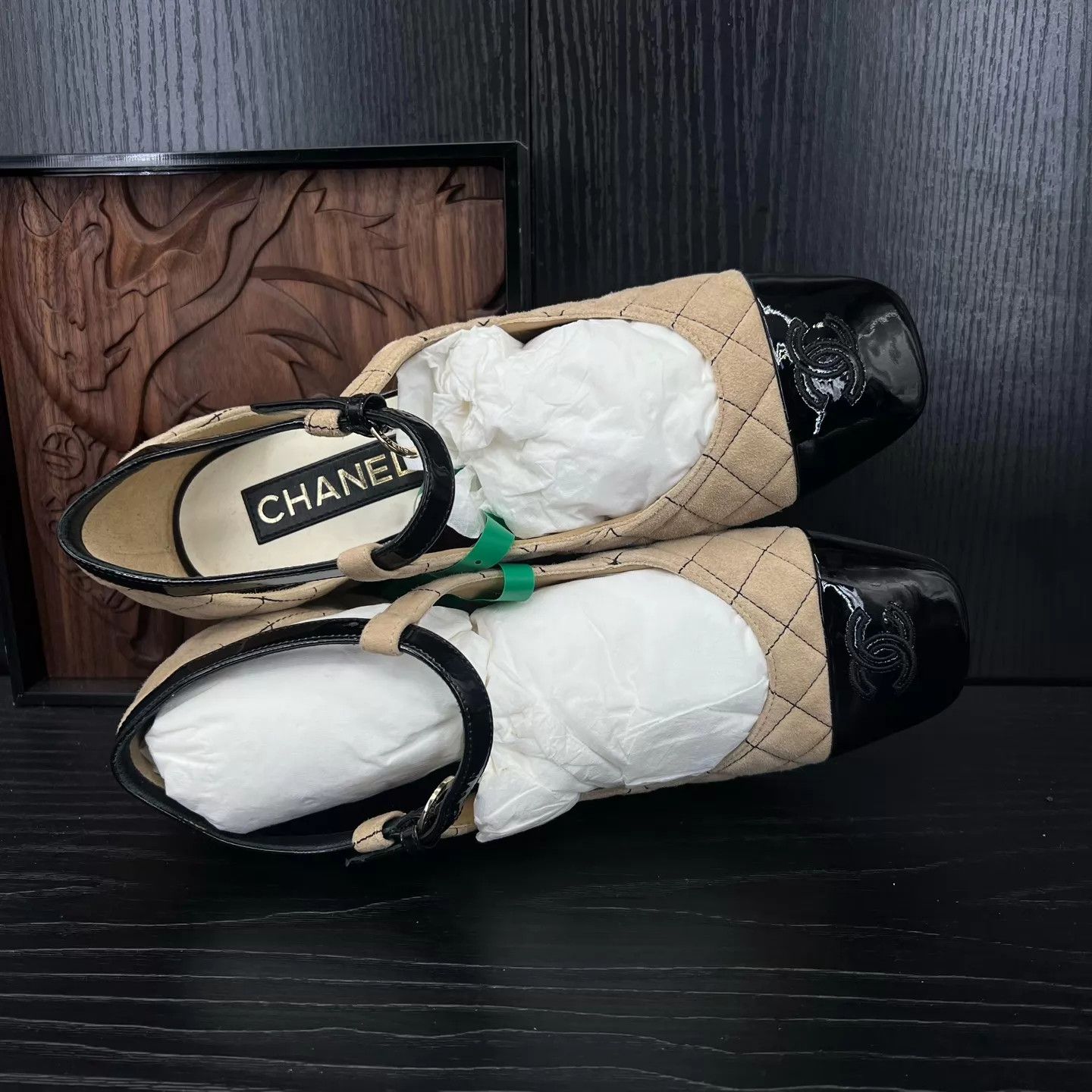 Chanel CHANEL Mary Jane Beige Heels 39 Worn Once Size US 8.5 / IT 38.5 - 7 Thumbnail
