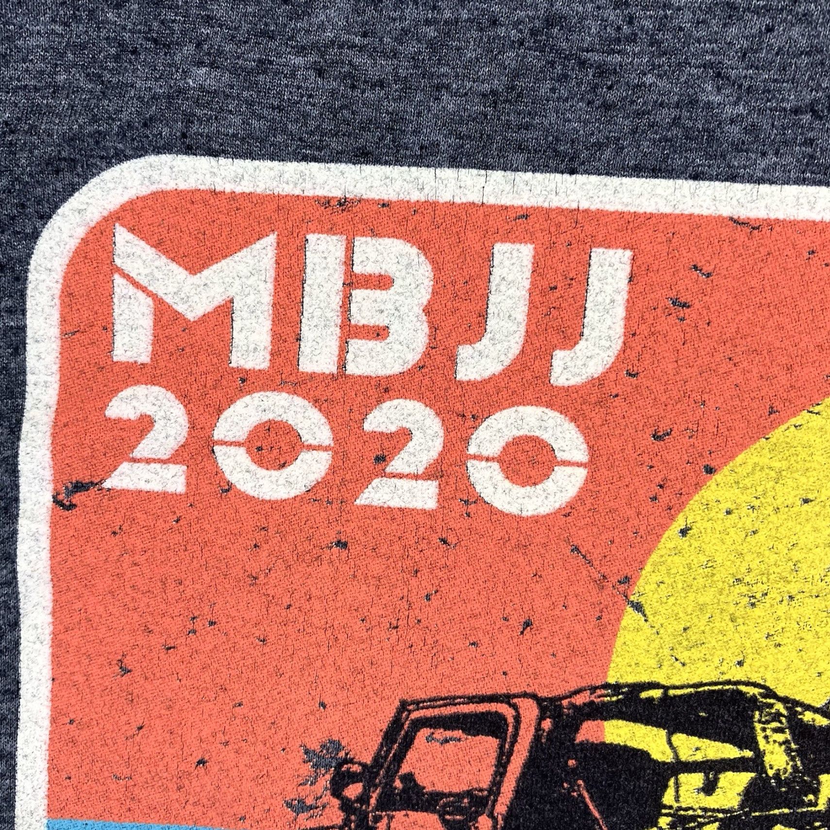 Jeep VINTAGE Jeep T Shirt Mens S Gray Graphic Back Jeep Jam 2020 Limited Edition Beach Cars Mens Size US S / EU 44-46 / 1 - 7 Thumbnail