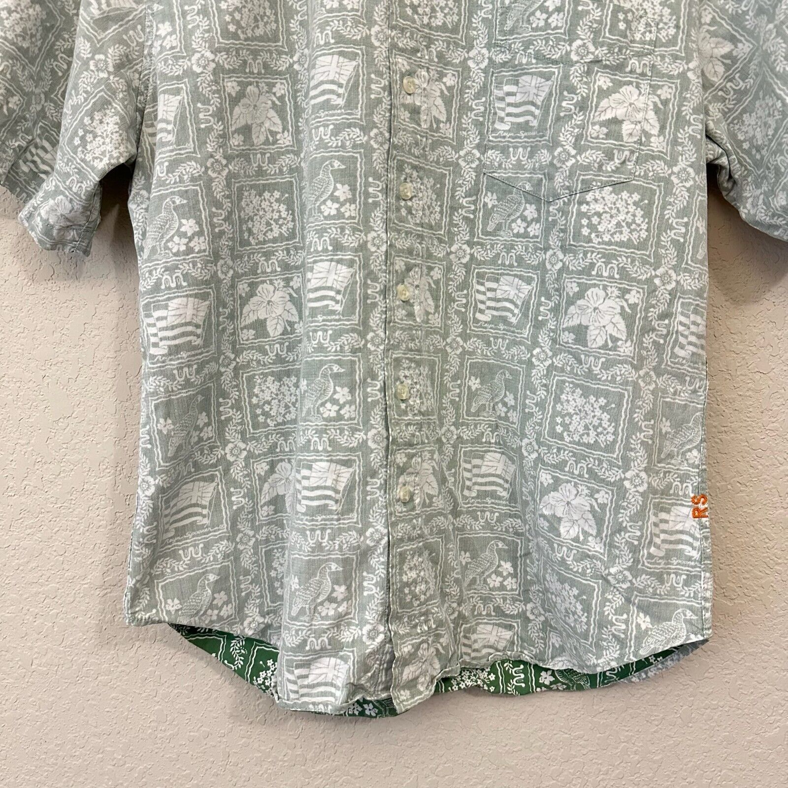 Reyn Spooner VTG REYN SPOONER Patchwork Hawaiian Shirt Flag Floral Animal Size US L / EU 52-54 / 3 - 3 Thumbnail