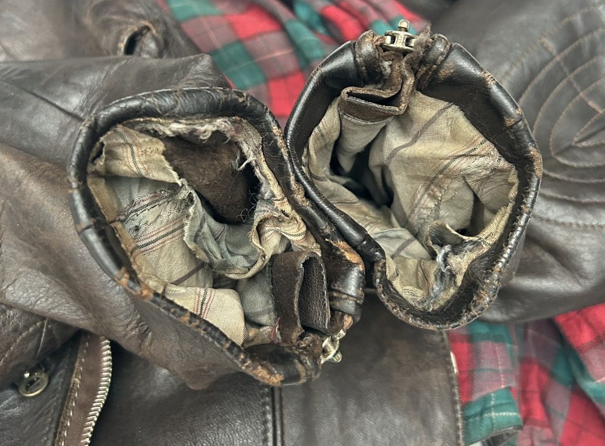 Vintage 30-40’s WWII German Leather Motorcycle Jacket DRP Zipp Size US S / EU 44-46 / 1 - 16 Thumbnail