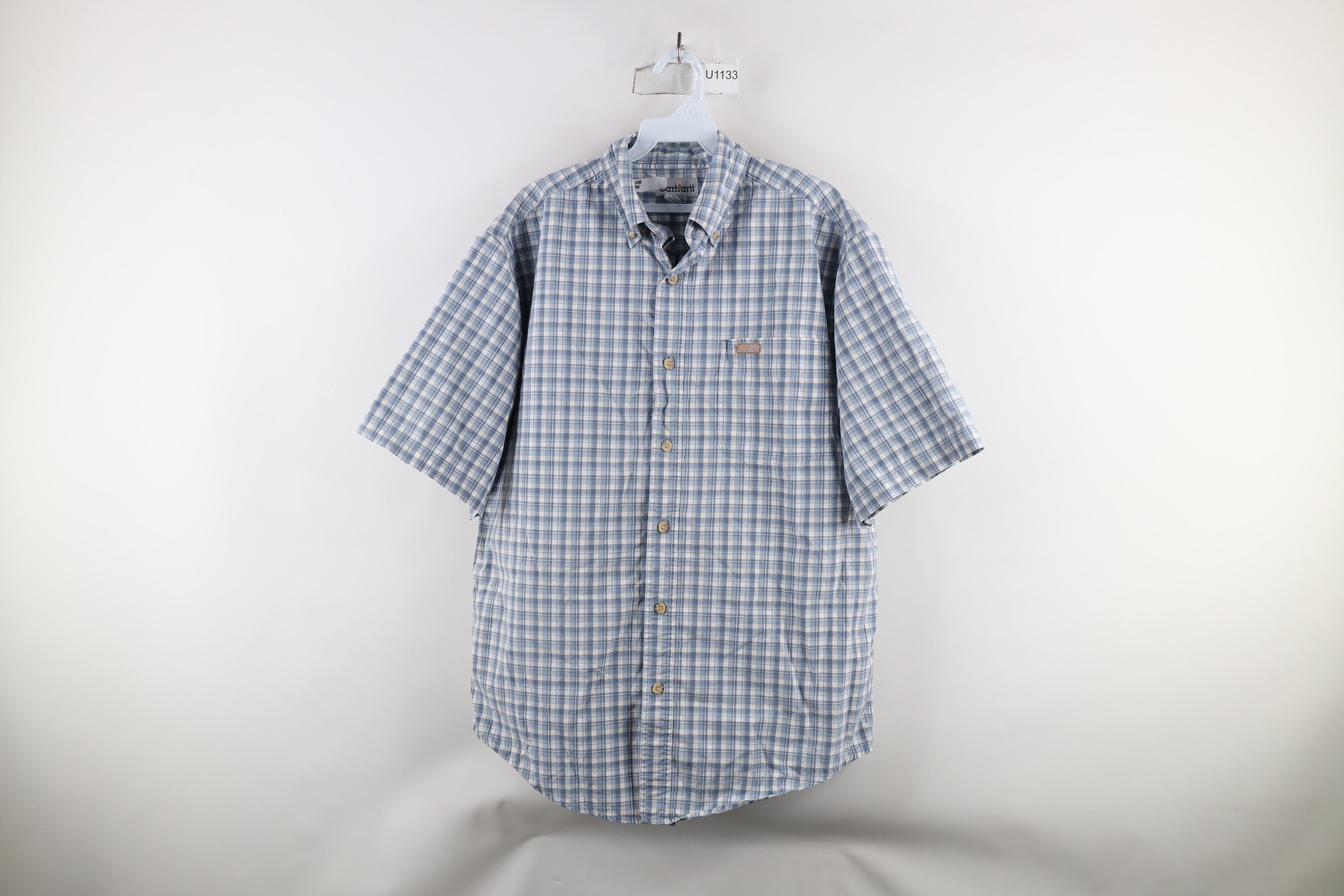 Carhartt × Vintage Vintage Carhartt Short Sleeve Collared Button Down Shirt Size US M / EU 48-50 / 2 - 1 Thumbnail