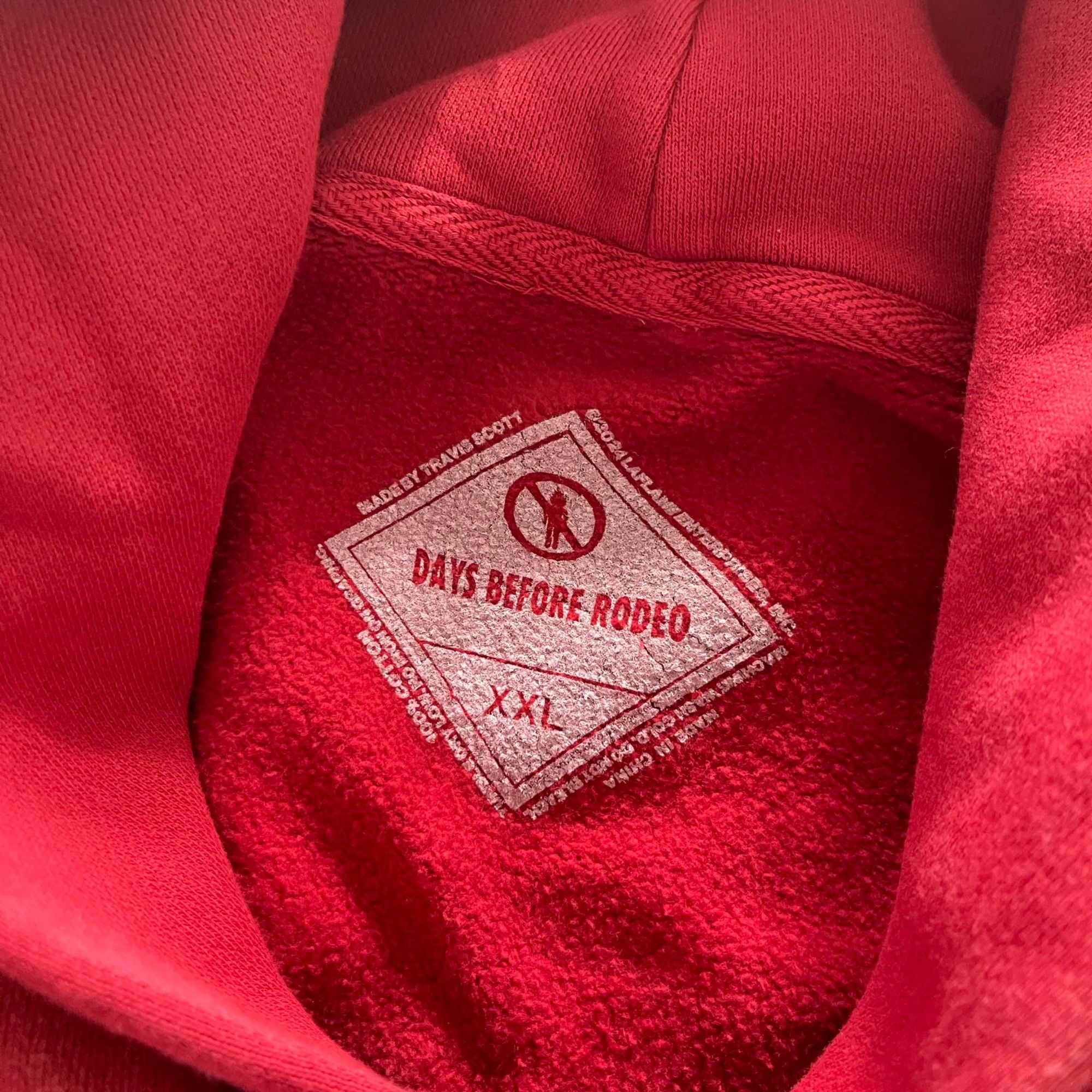 Travis Scott NEW TRAVIS SCOTT DAYS BEFORE RODEO RED HOODIE 2XL Size US XXL / EU 58 / 5 - 4 Thumbnail
