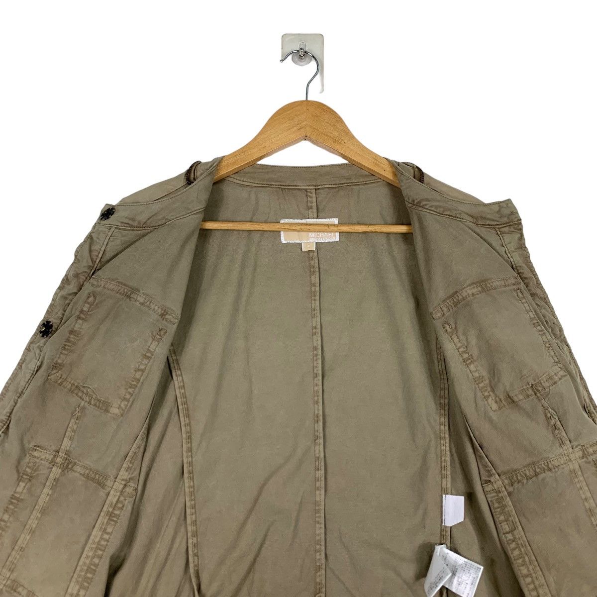 Michael Kors MICHAEL KORS Japan Four Pocket Cotton Crop Jacket #1157-C53 Size M / US 6-8 / IT 42-44 - 10 Thumbnail