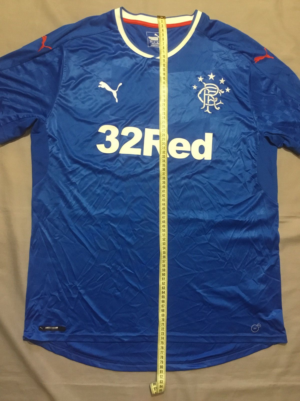 Puma Men’s Rangers 16/17 Home Top XL Excellent Condition Size US XL / EU 56 / 4 - 9 Thumbnail