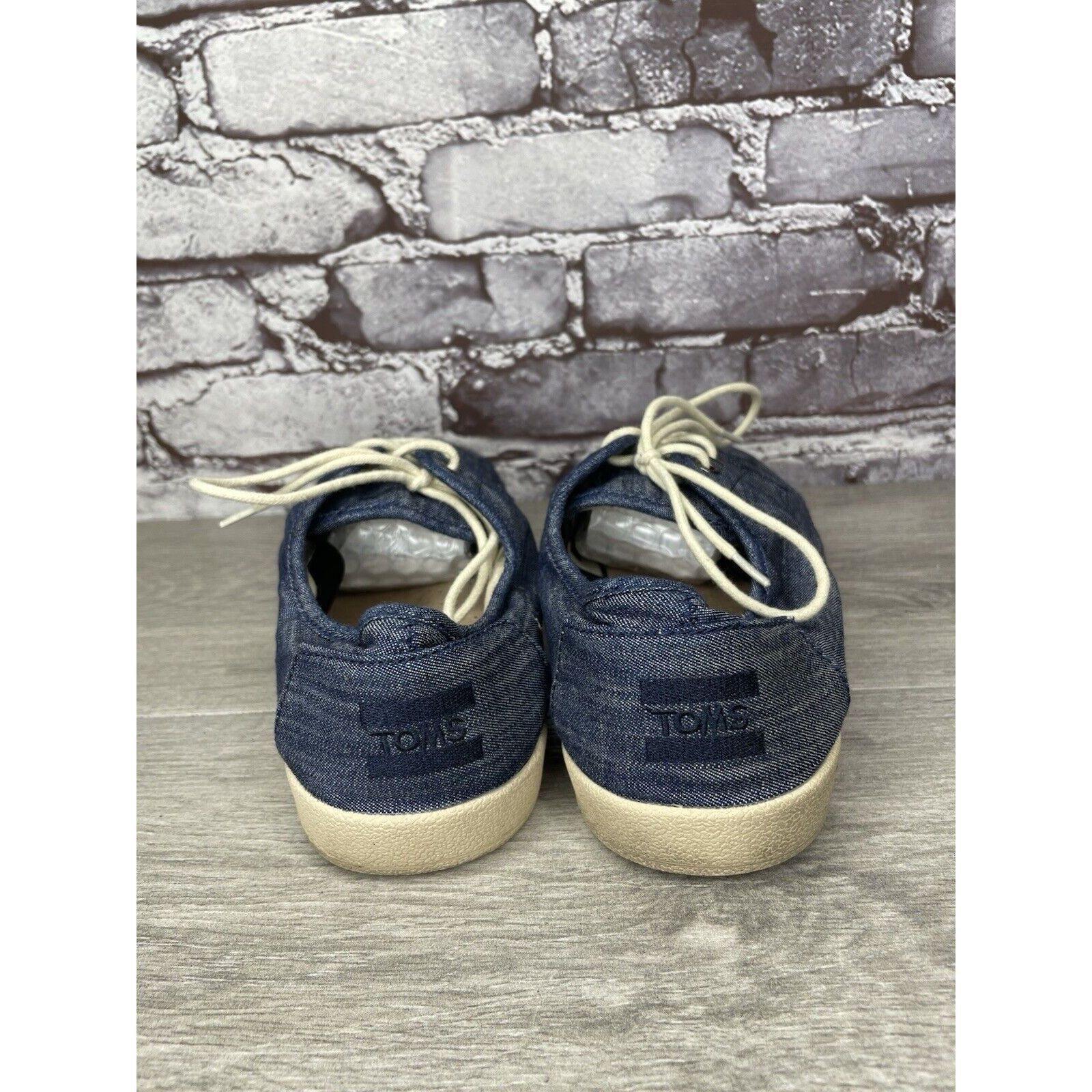 Toms Toms Denim Blue Canvas Lace Up Comfort Casual Sneakers Shoes Size US 9 / EU 42 - 13 Thumbnail