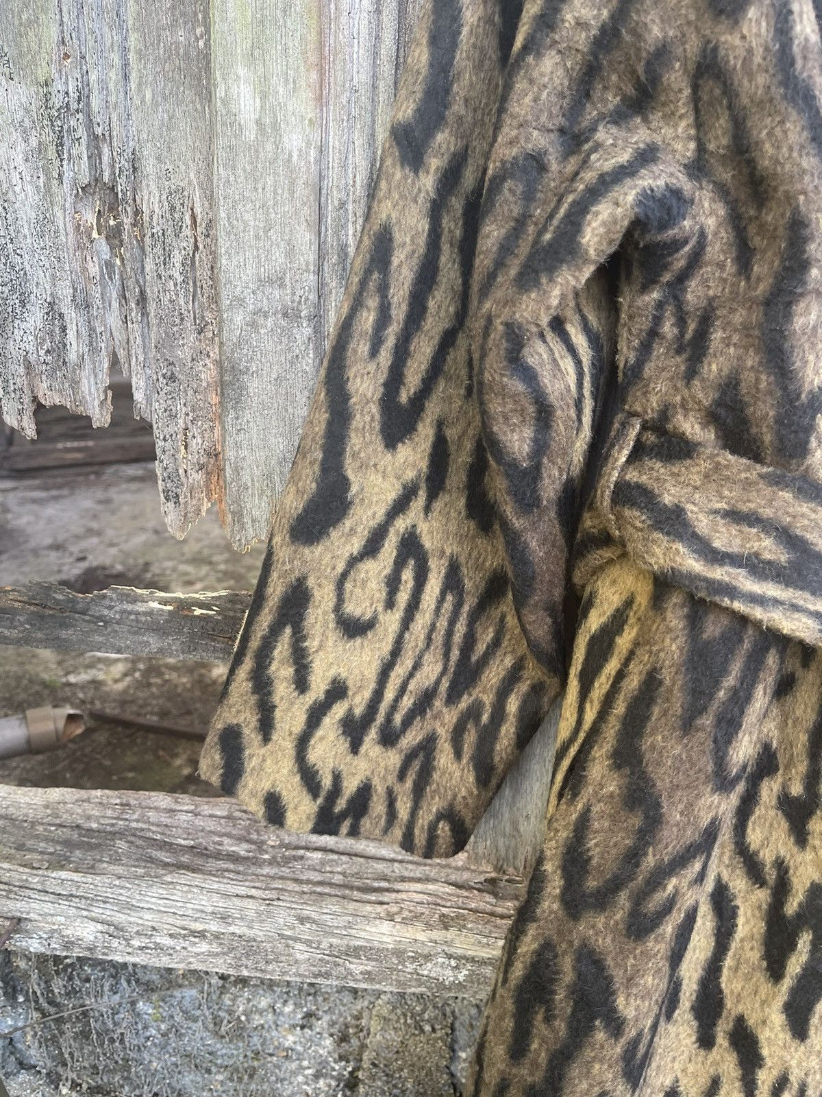 Japanese Brand MOUSSY Leopard Faux Fur Robe Coat – Tokyo Streetwear Luxe Size US M / EU 48-50 / 2 - 13 Thumbnail