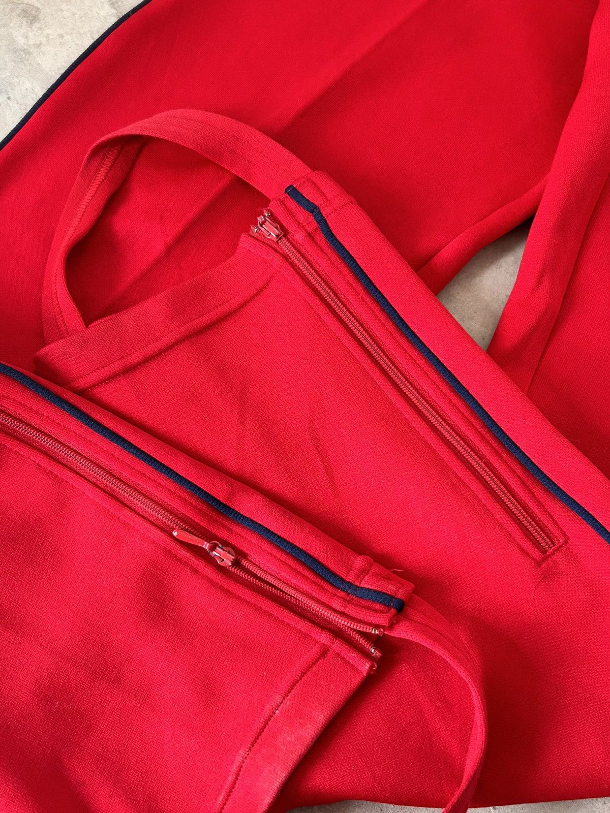 Vintage 80s Adidas Red Set Blue Line Size US M / EU 48-50 / 2 - 12 Thumbnail