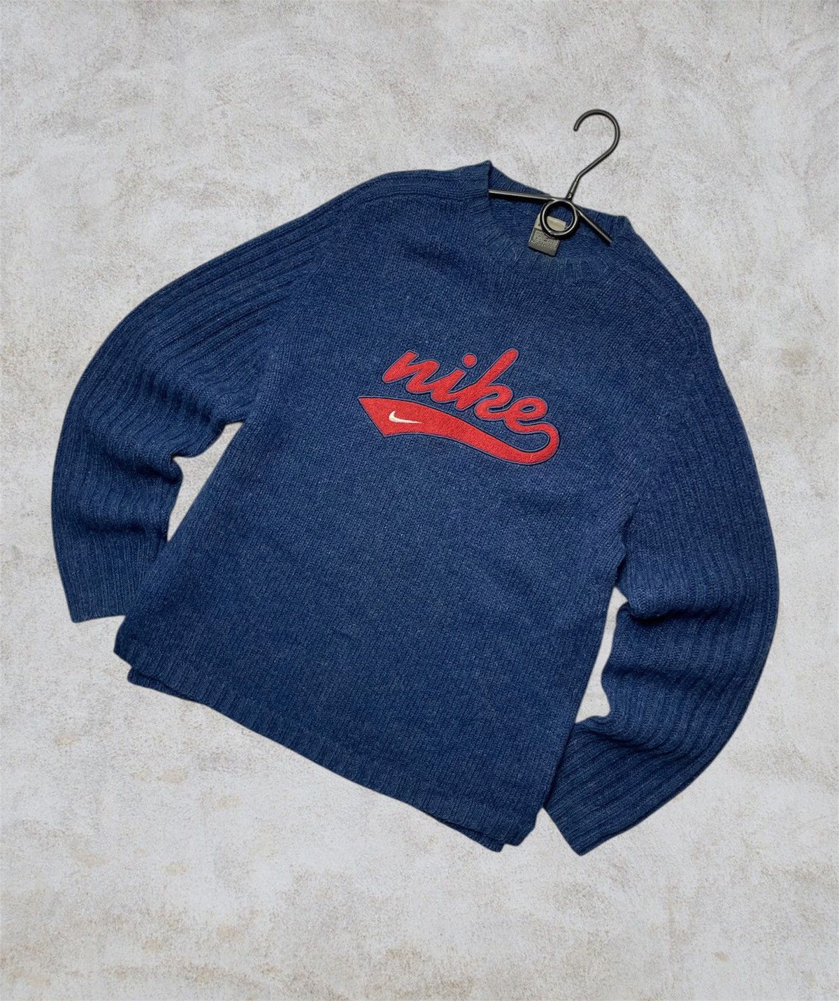 Nike Nike vintage knitted sweater size m medium rare big logo Size US M / EU 48-50 / 2 - 1 Thumbnail