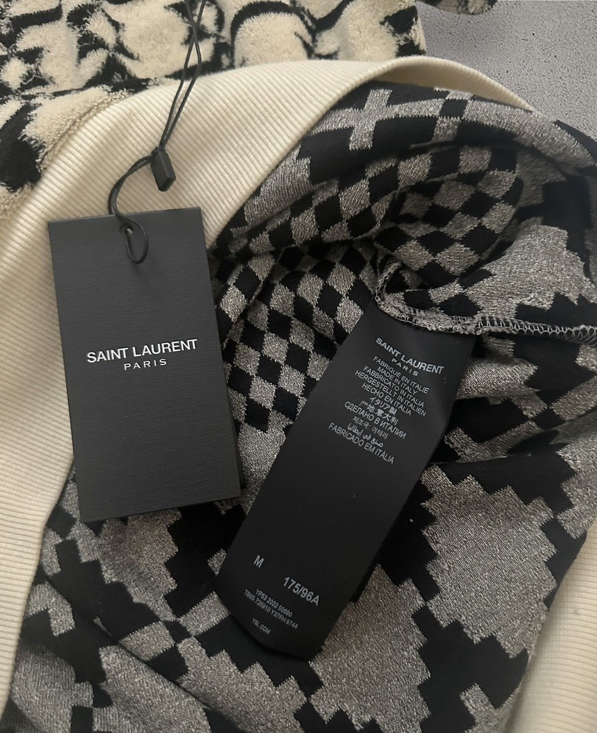 Saint Laurent Paris Saint Laurent Jacquard Sweatshirt Size US M / EU 48-50 / 2 - 4 Thumbnail