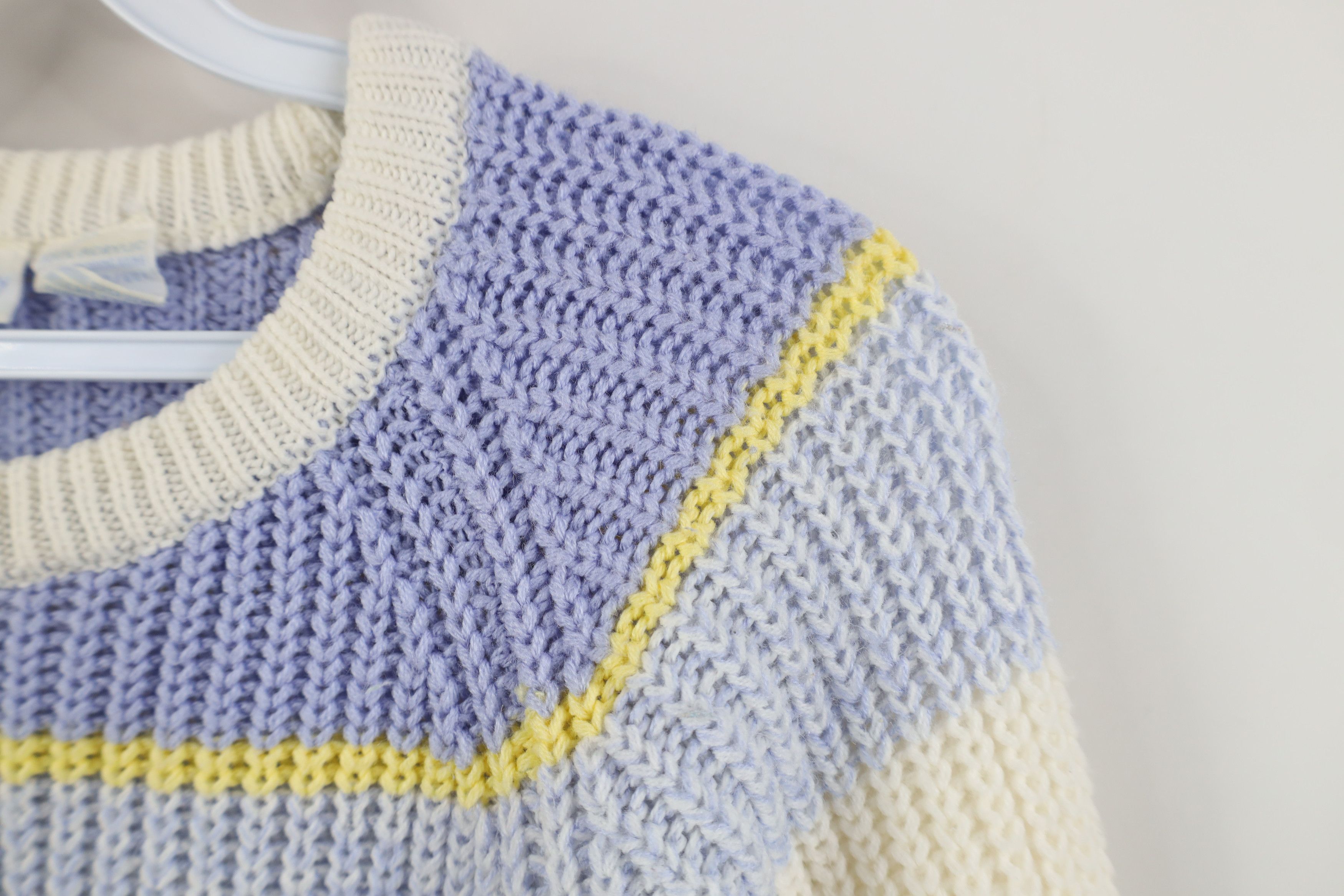Vintage Vintage 70s Streetwear Striped Chunky Ribbed Knit Sweater Size S / US 4 / IT 40 - 8 Thumbnail