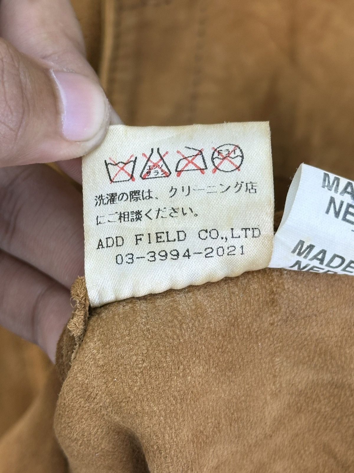 Japanese Brand Enzo Rossi Milano Flannel Shirt Lamb Skin Leather Jacket Size US M / EU 48-50 / 2 - 14 Thumbnail
