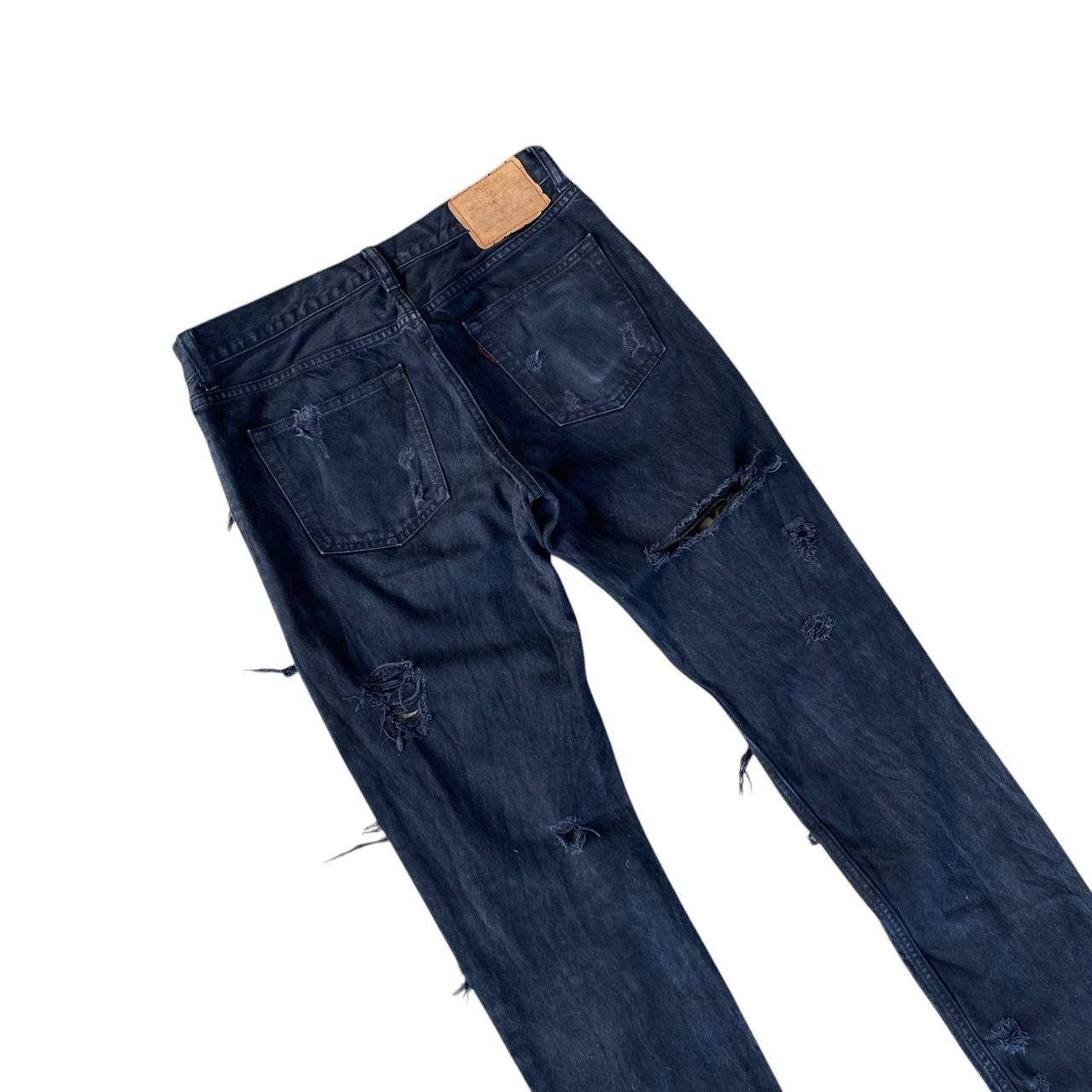 Japanese Brand RNA Slang Inc.By Eiji Okumoto Insane Distressed Denim Grunge Size US 29 - 8 Thumbnail