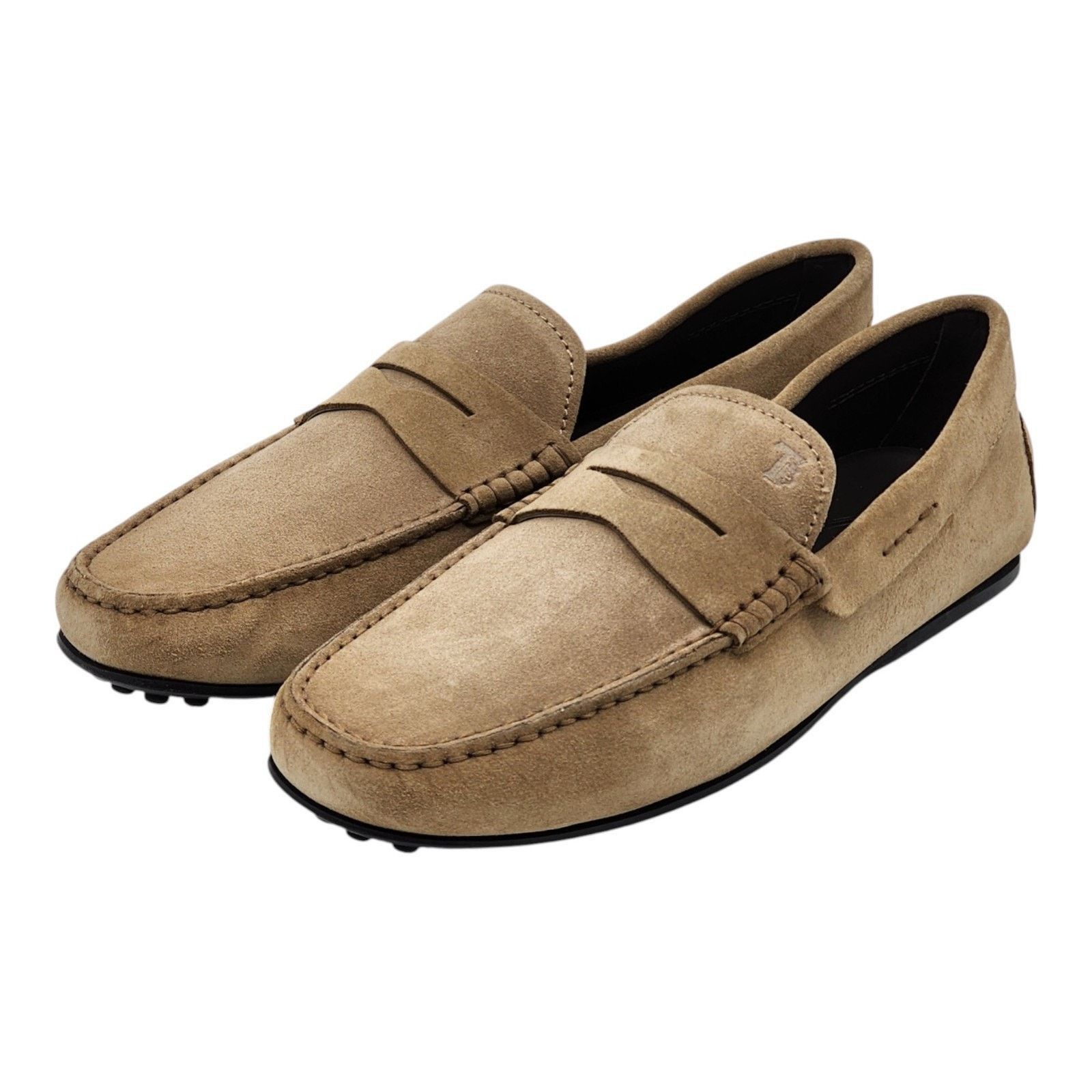Tod's City Gommino Penny Suede Loafers Brown UK 7.5 US 9 NWB $695 Size US 9 / EU 42 - 1 Thumbnail