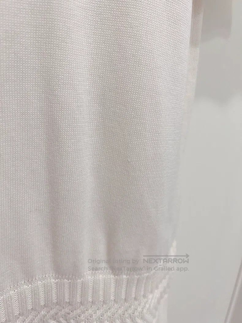 Hermes Hermes White Knit Short Sleeve T-Shirt Size XS / US 0-2 / IT 36-38 - 4 Thumbnail